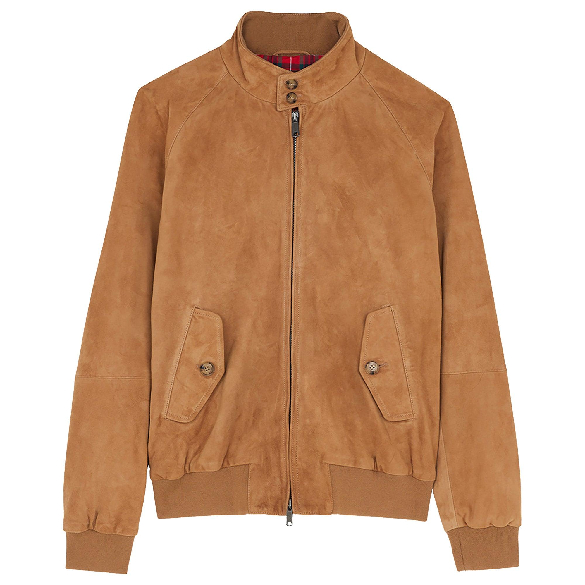 Product image 1 of 6 of Baracuta Men's G9 Suede Harrington Jacket - Tobacco