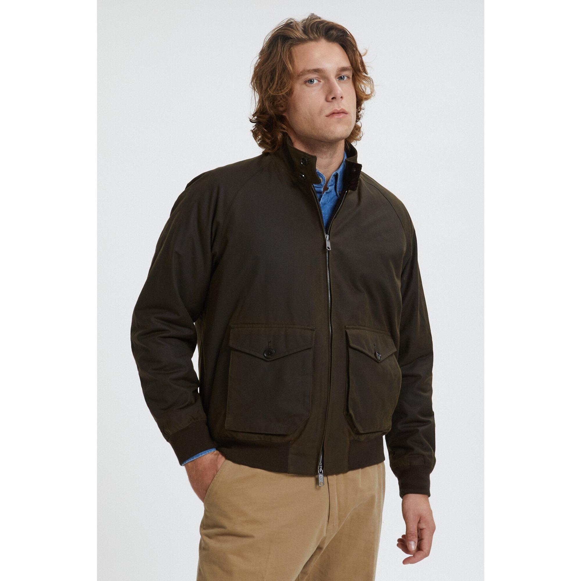 Product image 2 of 7 of Baracuta Men's G9 Waxed Pocket Jacket - Deep Moss