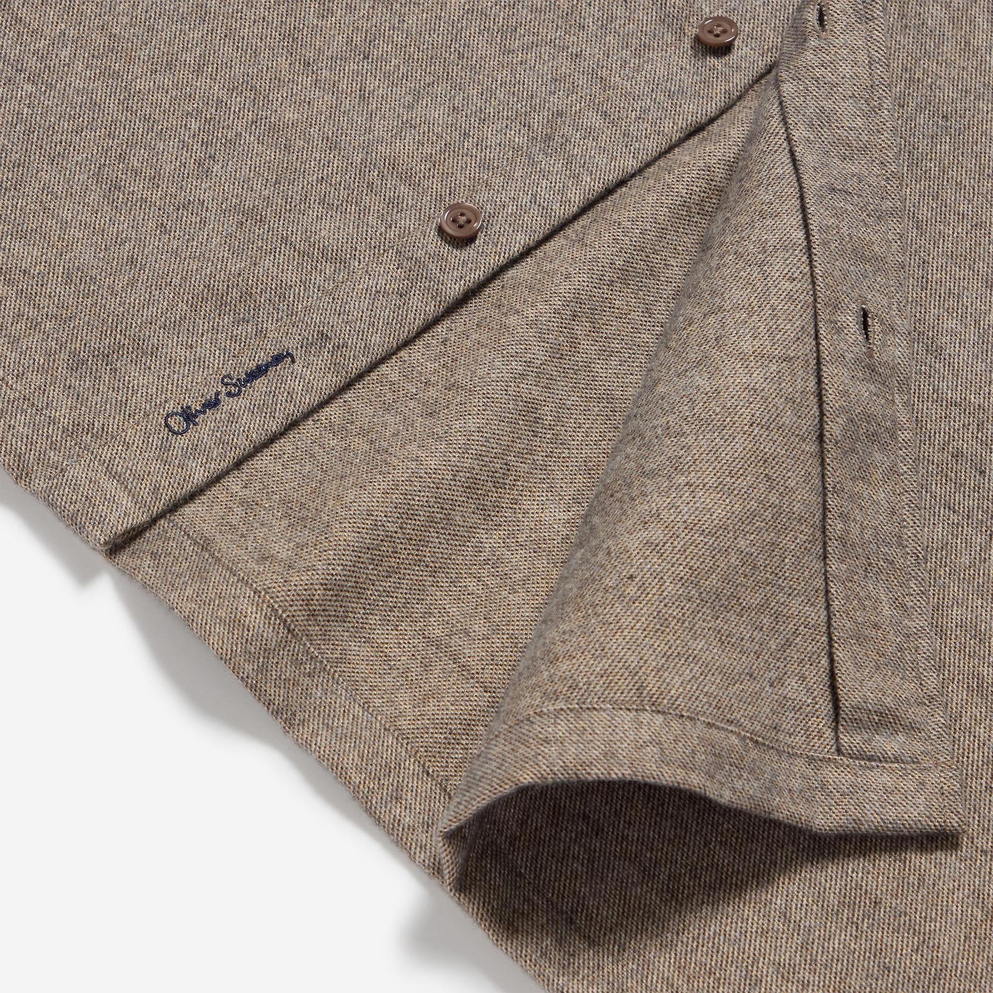 Product image 6 of 6 of Oliver Sweeney Men's Barnham Linen Shirt - Mole