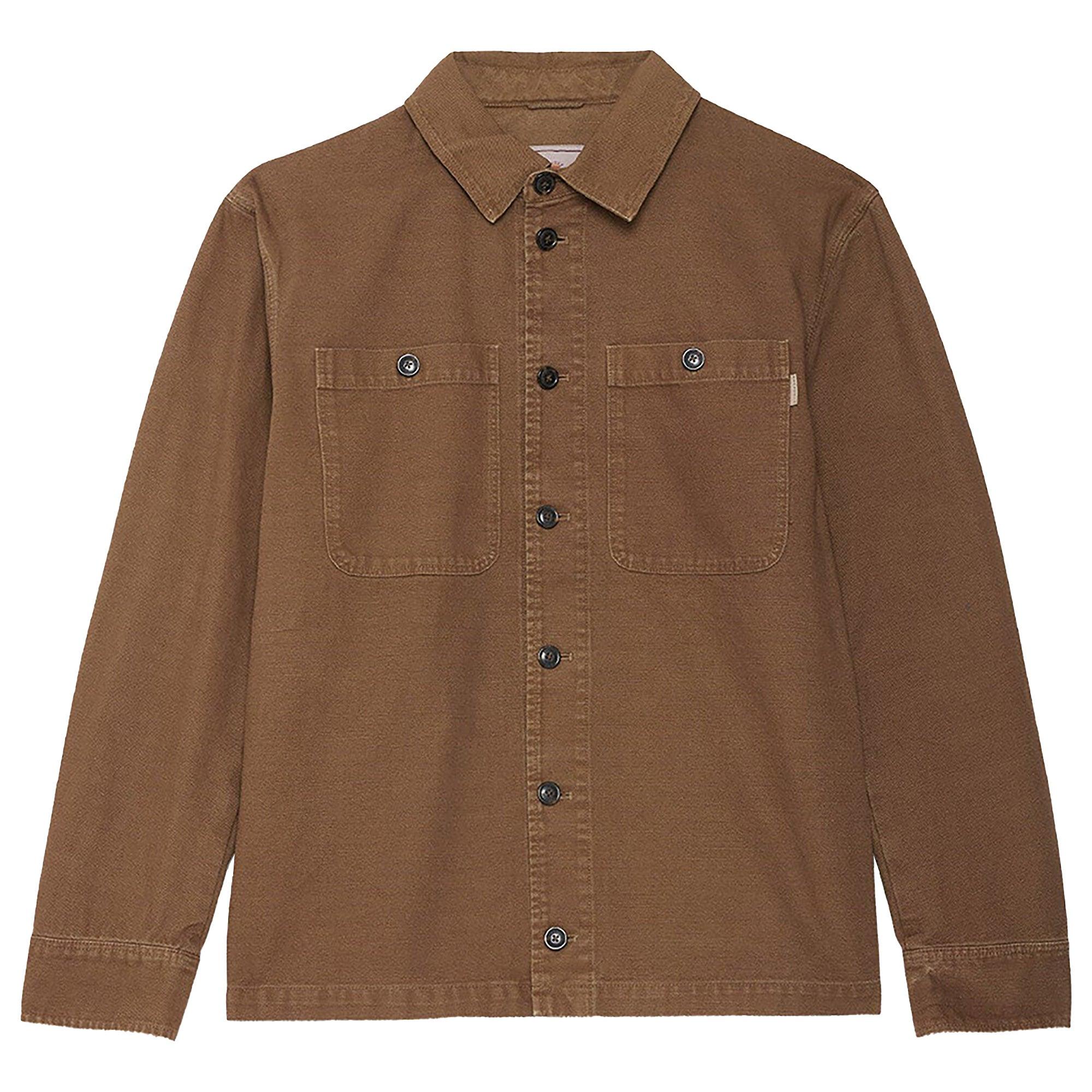 Product image 1 of 7 of Baracuta Men's Garment-Dyed Canvas Overshirt - Cub Brown