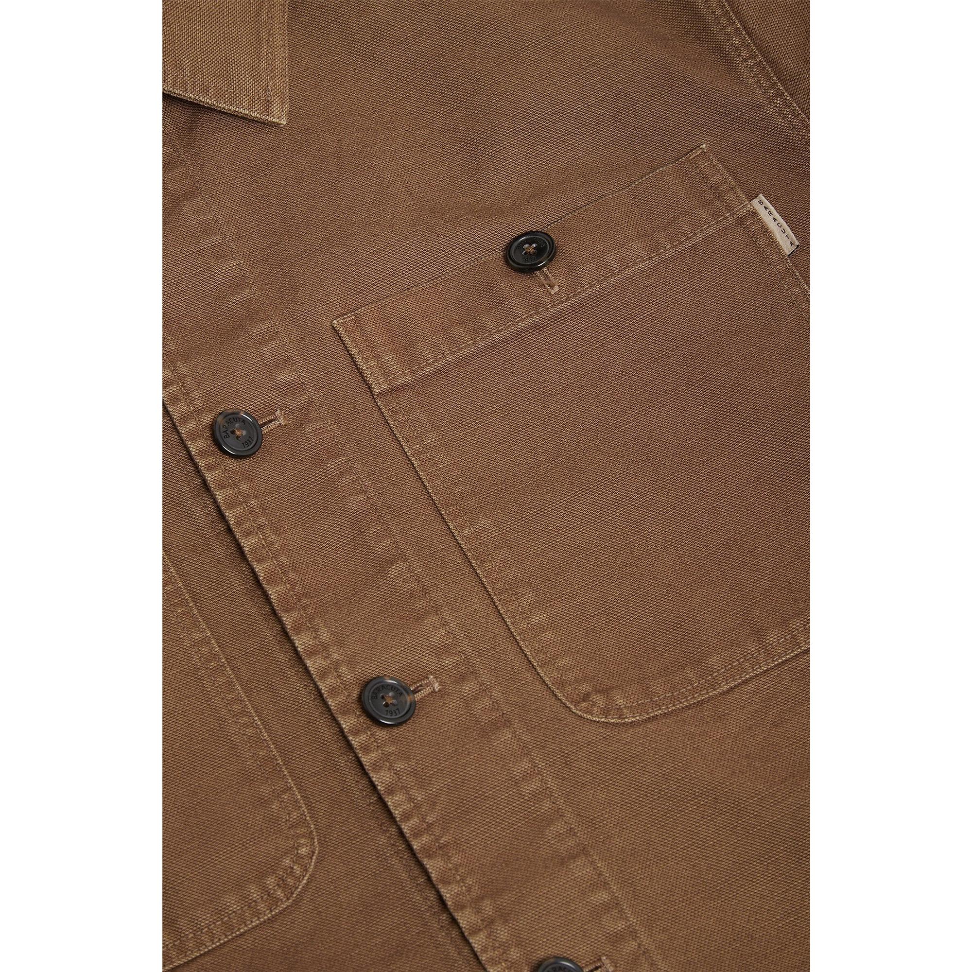 Product image 6 of 7 of Baracuta Men's Garment-Dyed Canvas Overshirt - Cub Brown