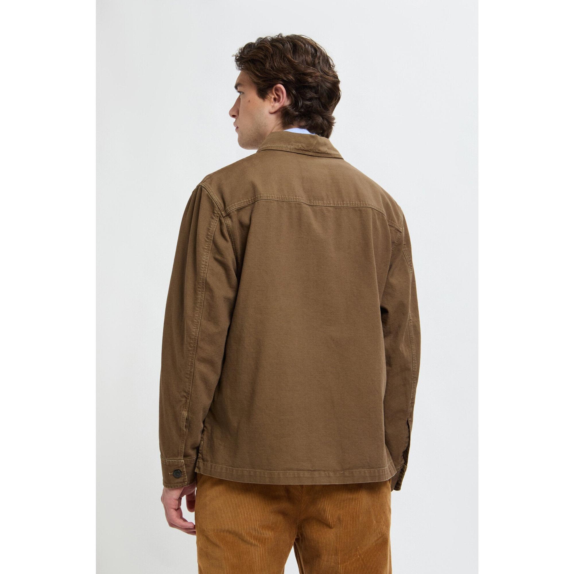 Product image 4 of 7 of Baracuta Men's Garment-Dyed Canvas Overshirt - Cub Brown