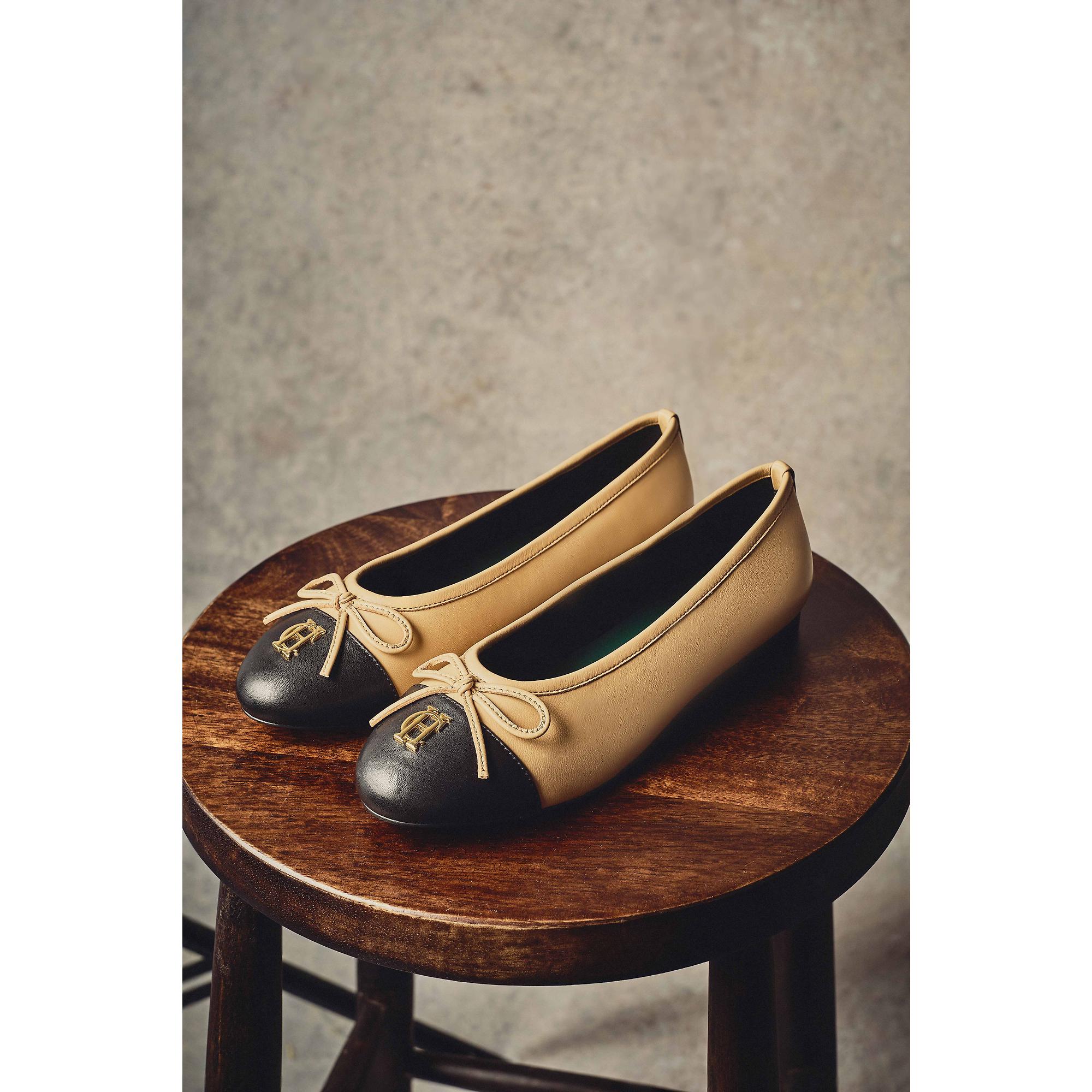 Product image 2 of 8 of Holland Cooper Women's Ballet Shoes - Nude Black