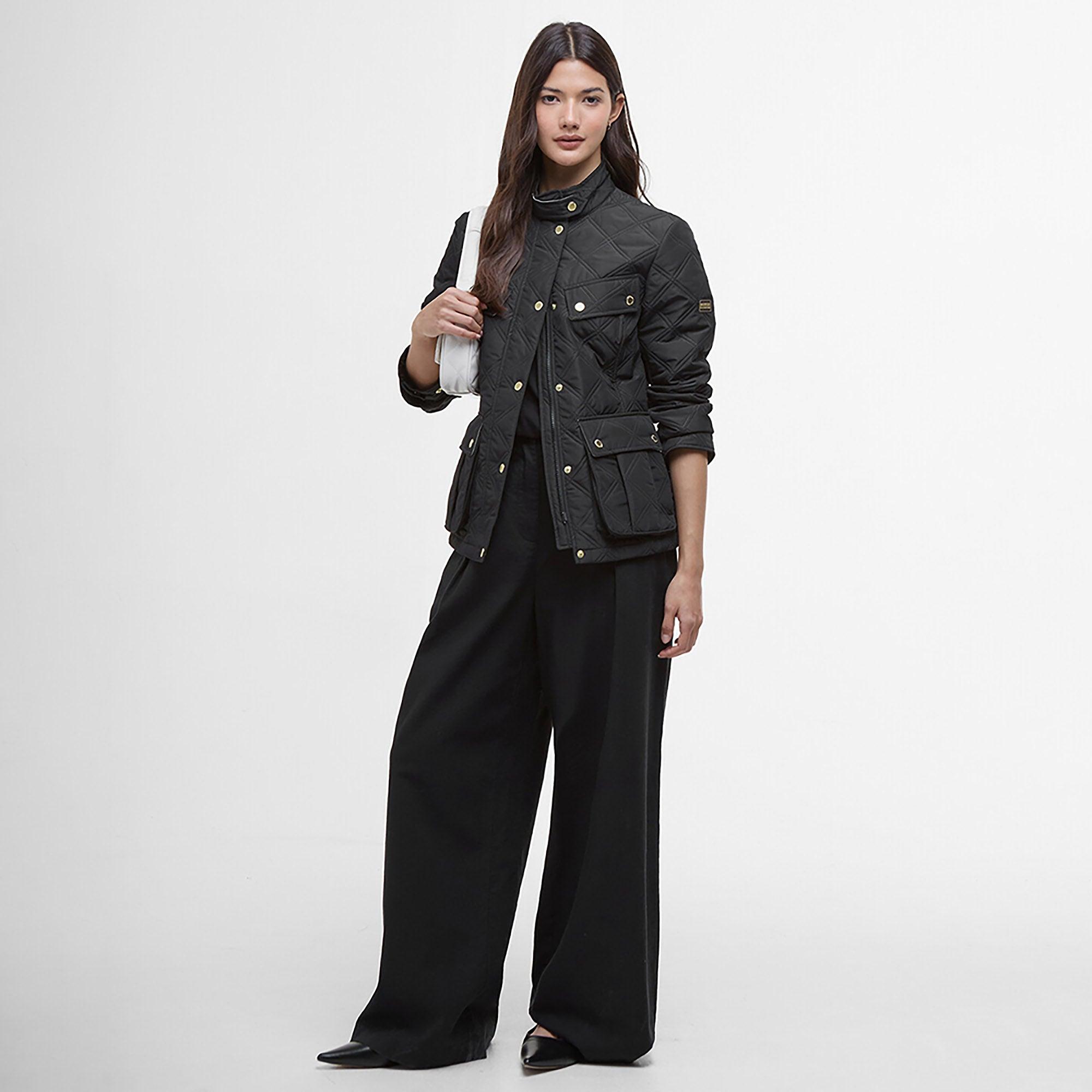 Product image 3 of 7 of Barbour International Women's Halsey Quilted Jacket - Black