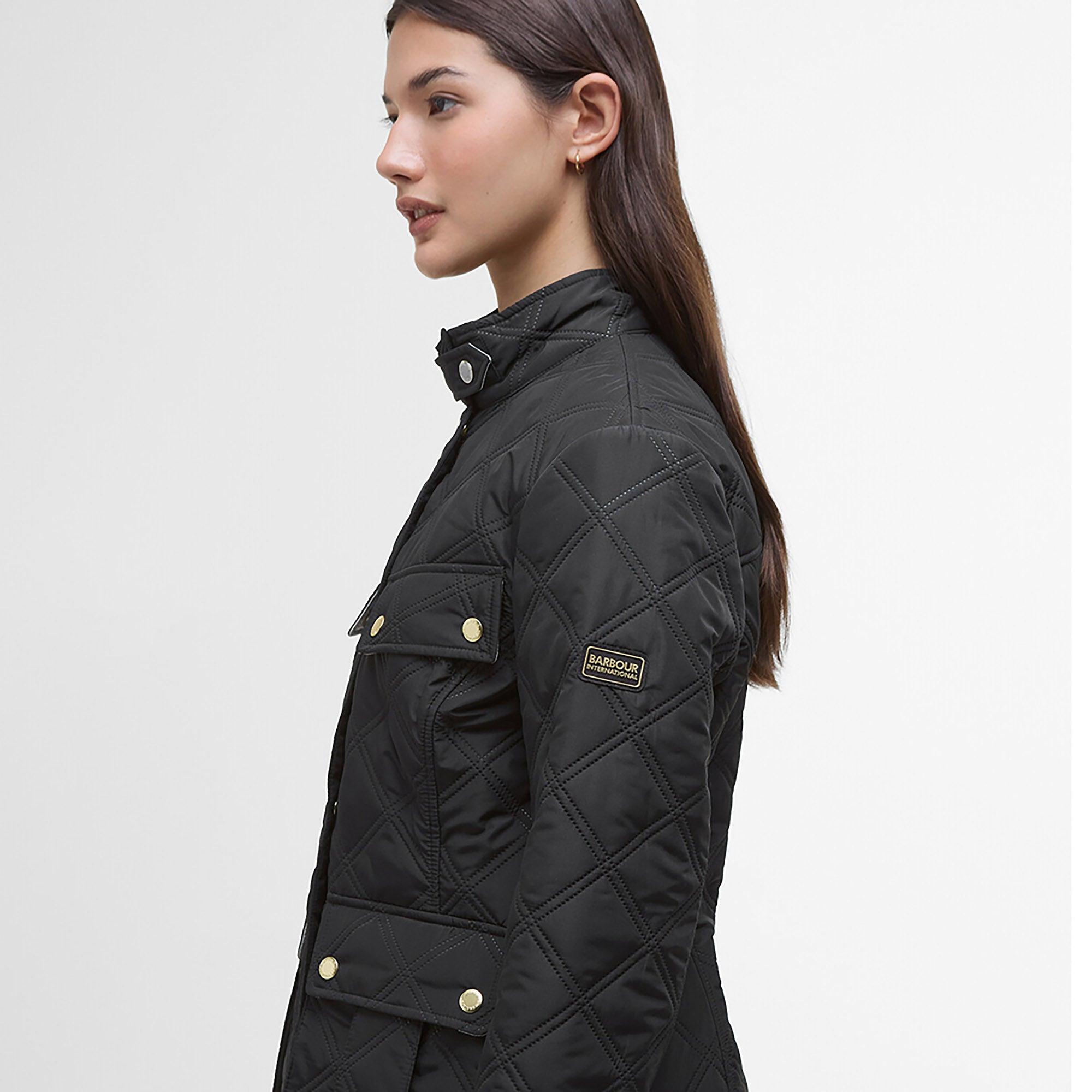 Product image 7 of 7 of Barbour International Women's Halsey Quilted Jacket - Black