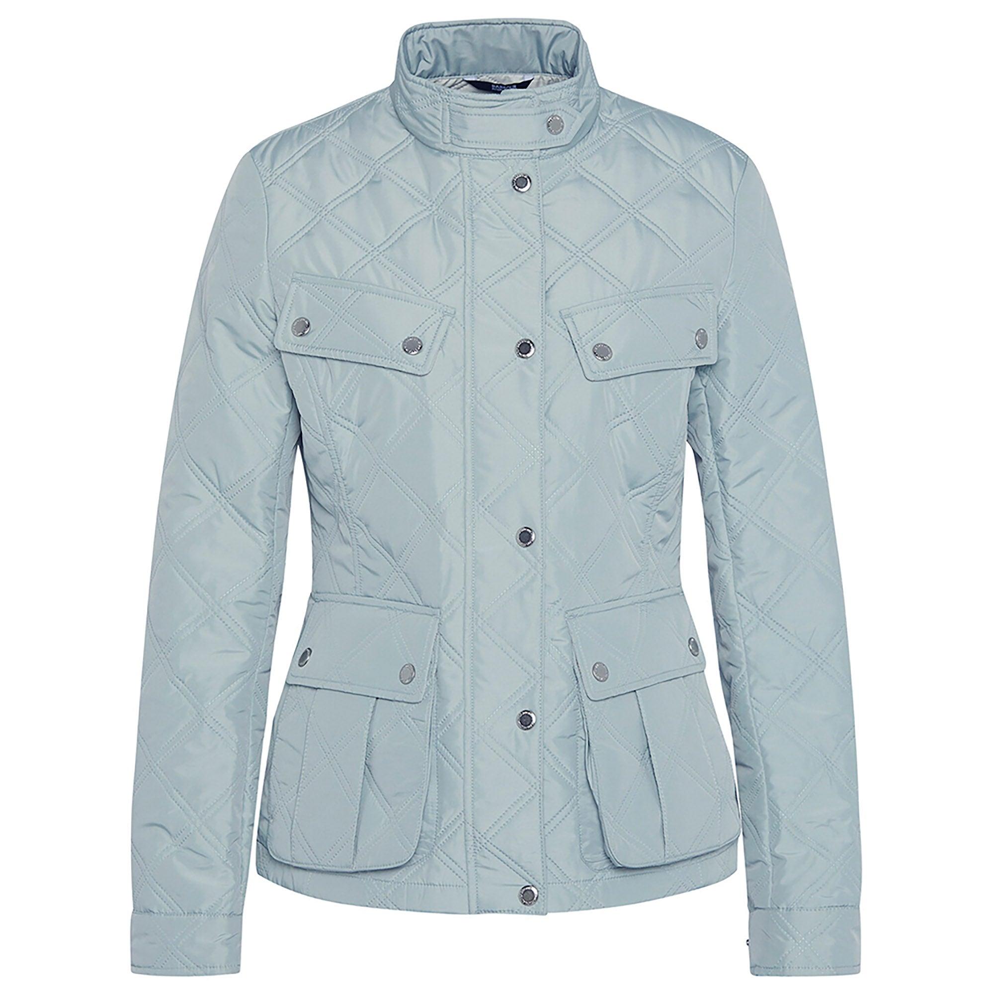 Product image 1 of 7 of Barbour International Women's Halsey Quilted Jacket - Light Steel/Silver Birch