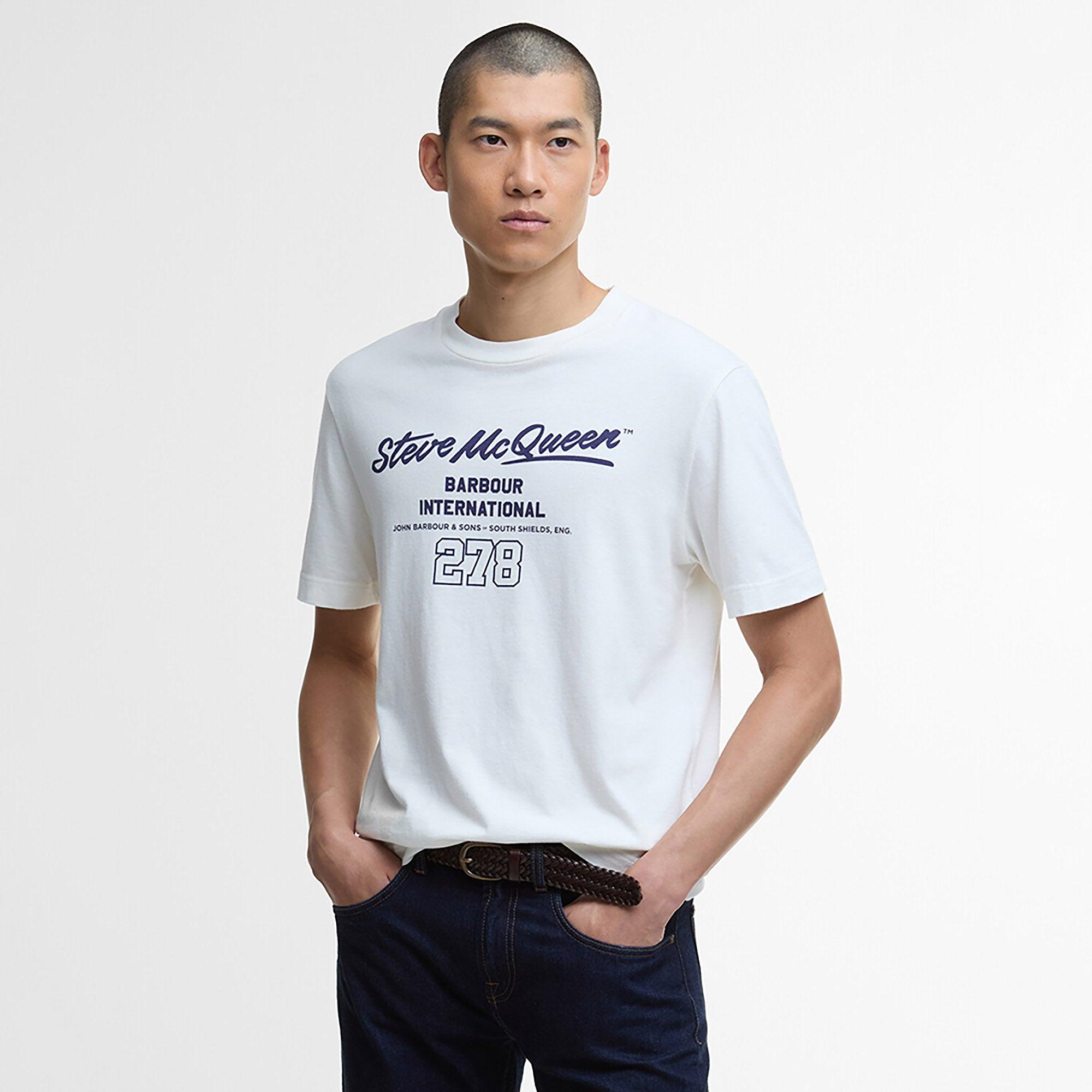Product image 2 of 5 of Barbour International Men's Colman Steve McQueen Graphic T-Shirt - Whisper