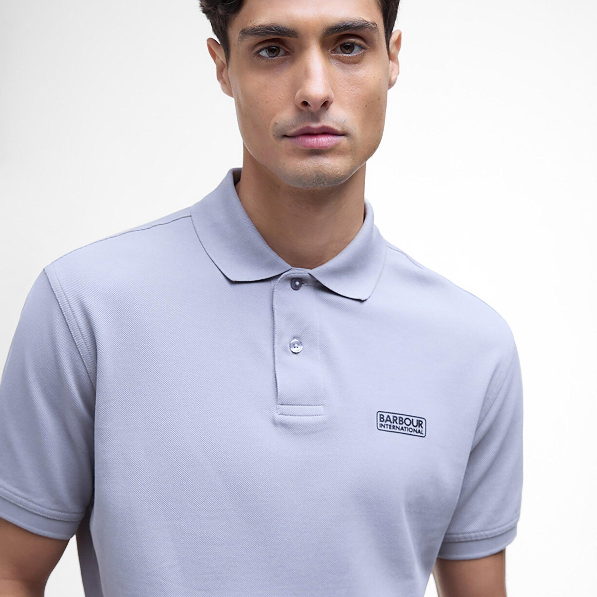 Product image 5 of 6 of Barbour International Men's Essential Polo Shirt - Pale Slate