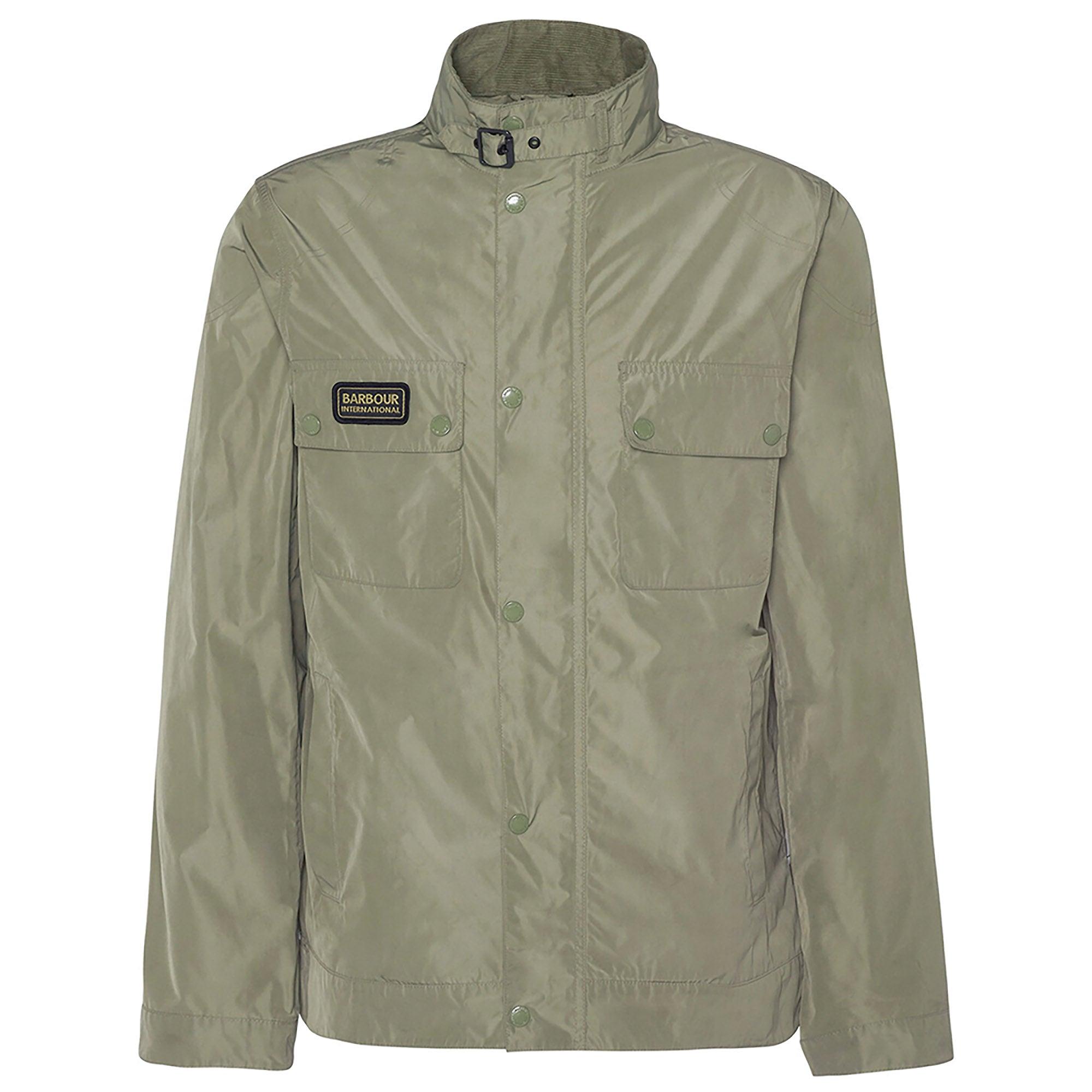 Product image 1 of 7 of Barbour International Men's Merton Shell Showerproof Jacket - Bleached Olive