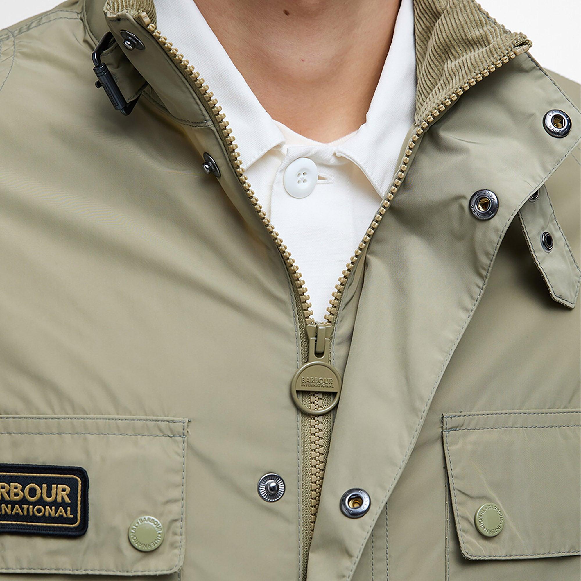 Product image 6 of 7 of Barbour International Men's Merton Shell Showerproof Jacket - Bleached Olive