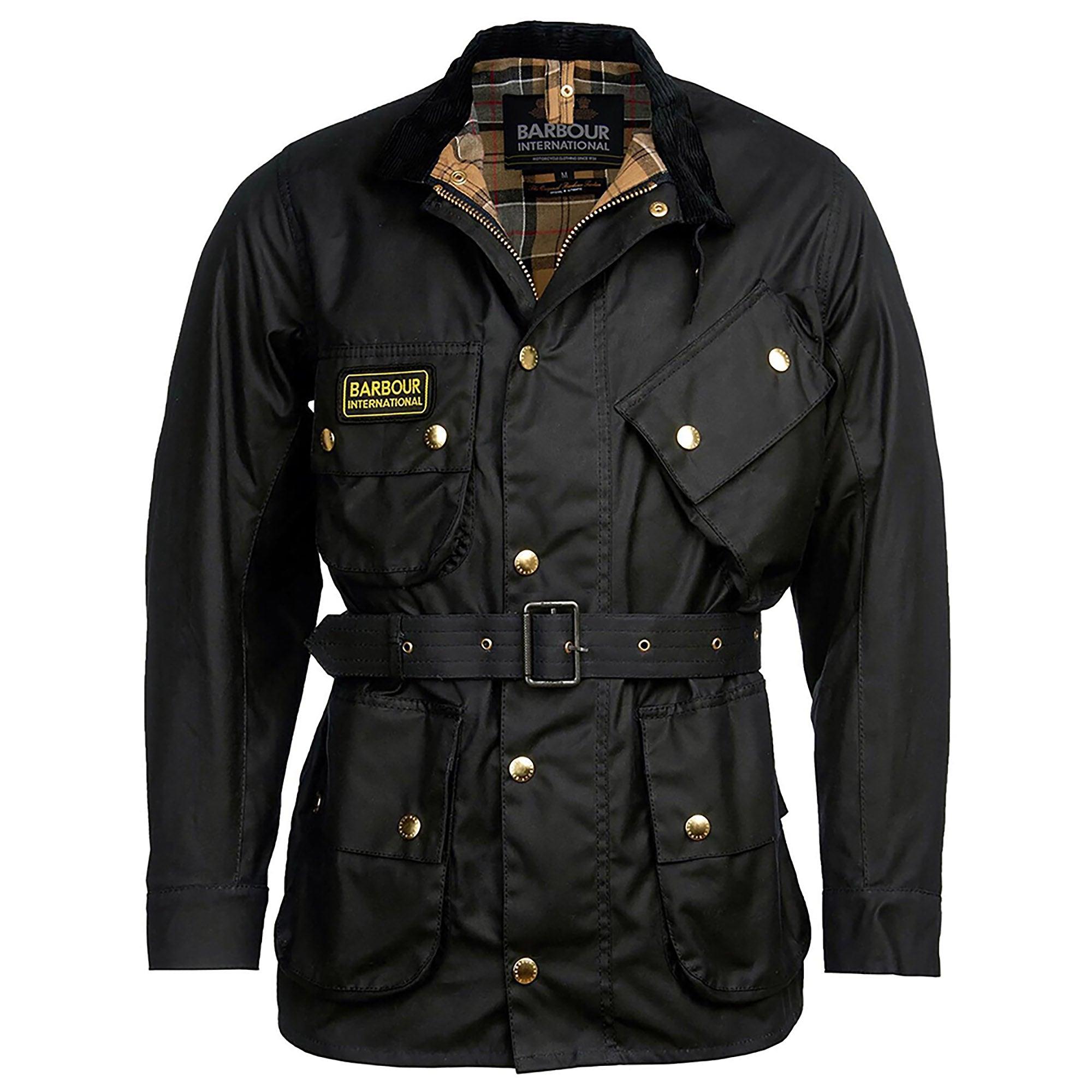 Product image 1 of 9 of Barbour International Men's Original Waxed Jacket - Black