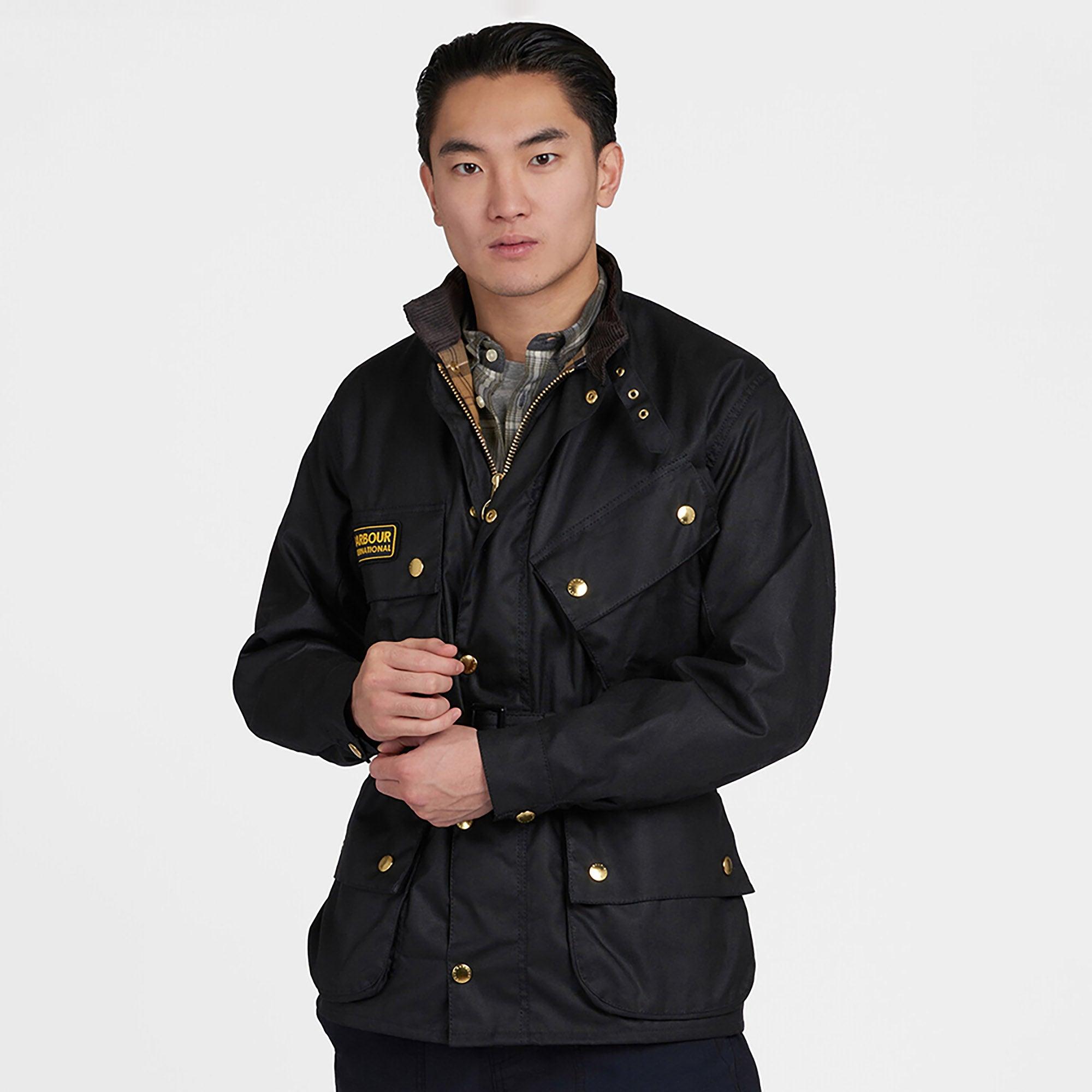 Product image 2 of 9 of Barbour International Men's Original Waxed Jacket - Black