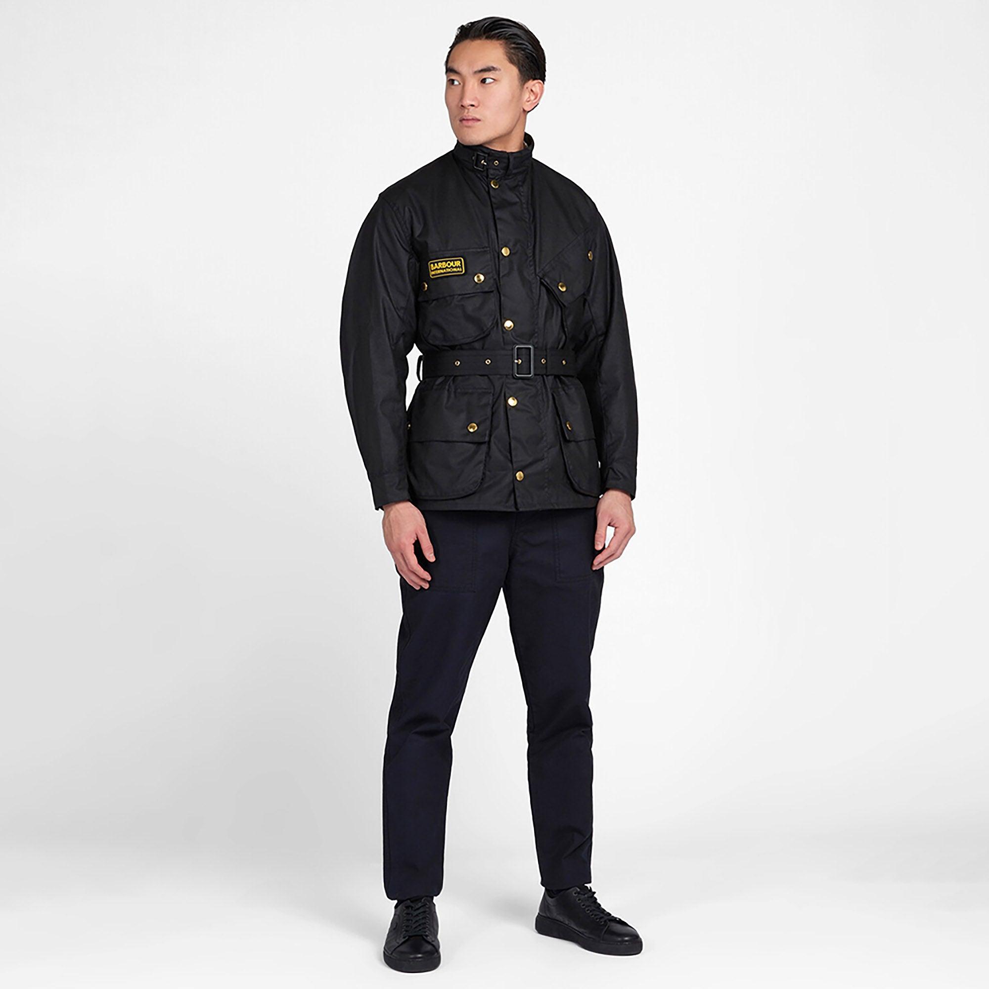 Product image 3 of 9 of Barbour International Men's Original Waxed Jacket - Black