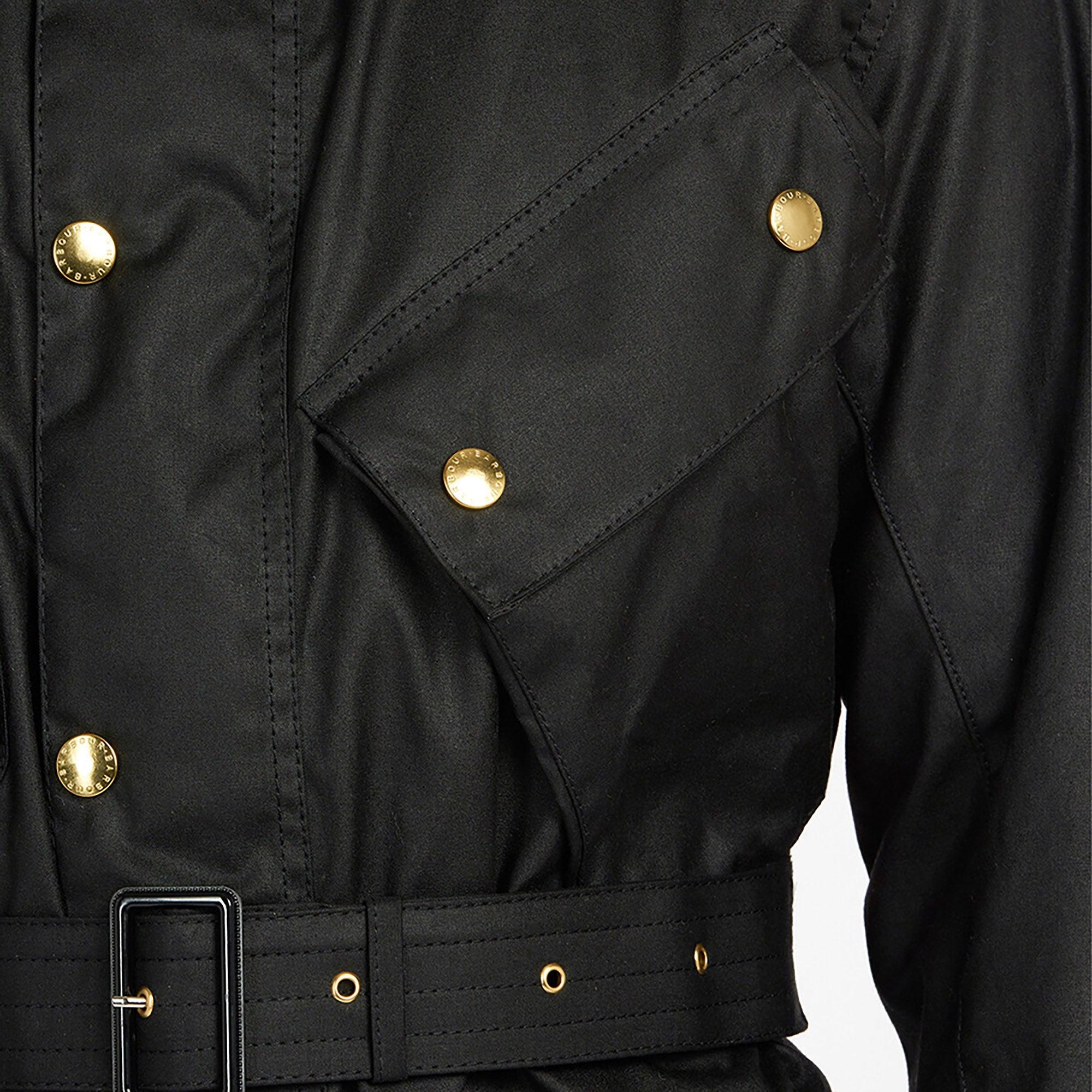Product image 9 of 9 of Barbour International Men's Original Waxed Jacket - Black