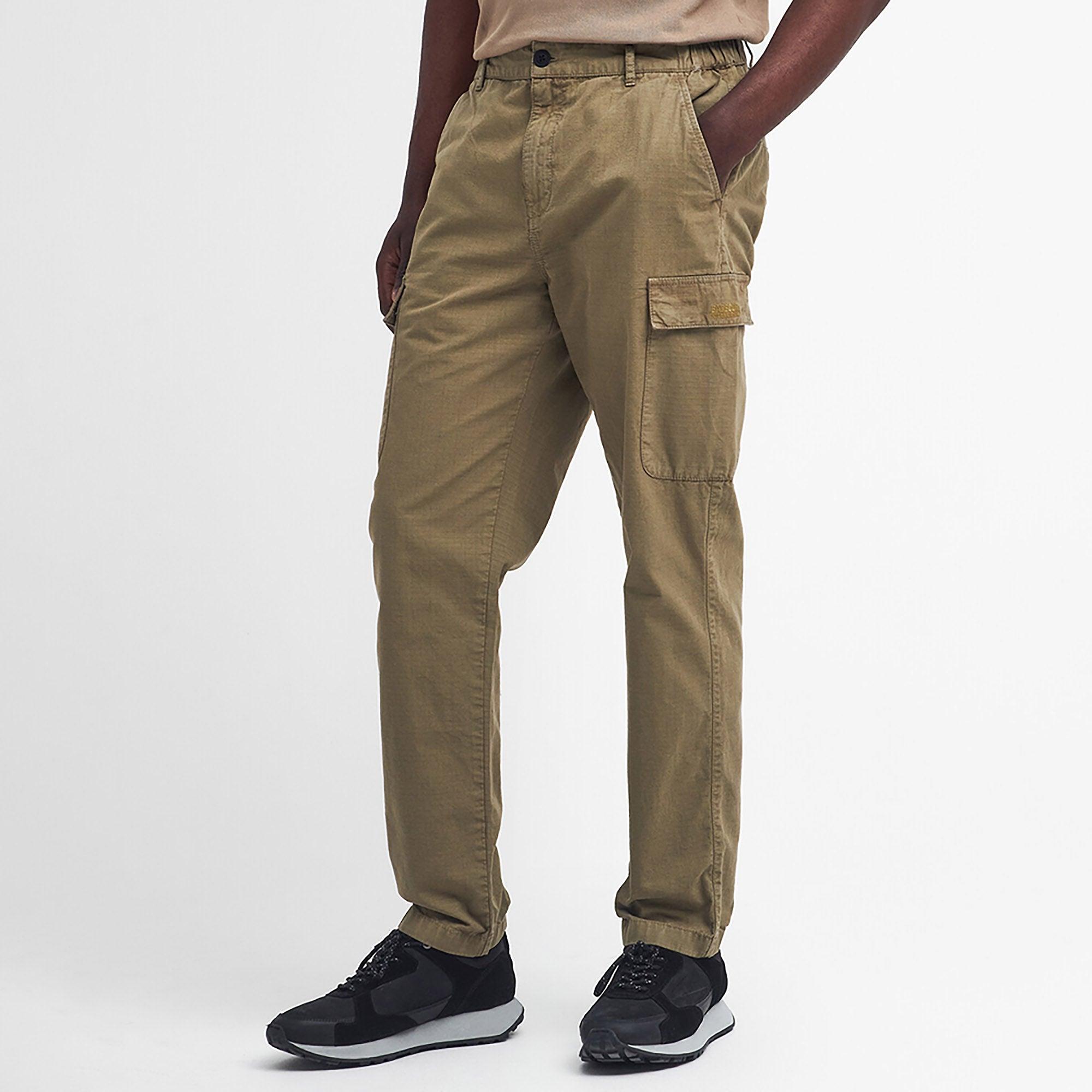 Product image 3 of 6 of Barbour International Men's Ripstop Cargo Trousers - Bleached Olive