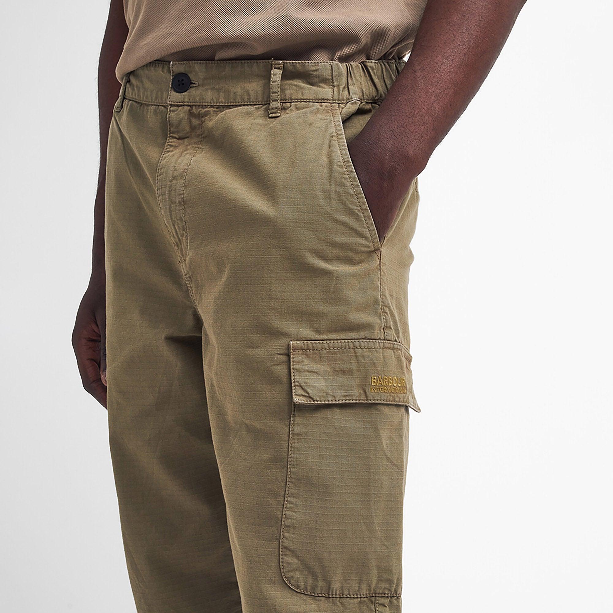 Product image 5 of 6 of Barbour International Men's Ripstop Cargo Trousers - Bleached Olive
