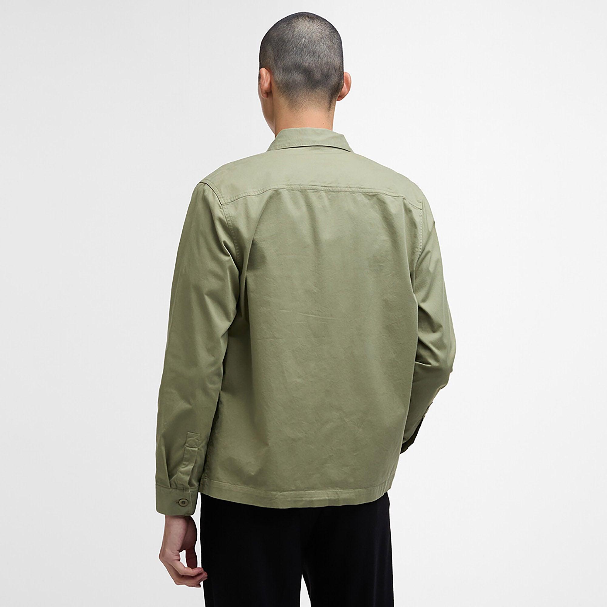 Product image 4 of 7 of Barbour International Men's Ruiz Garment Washed Overshirt - Bleached Olive