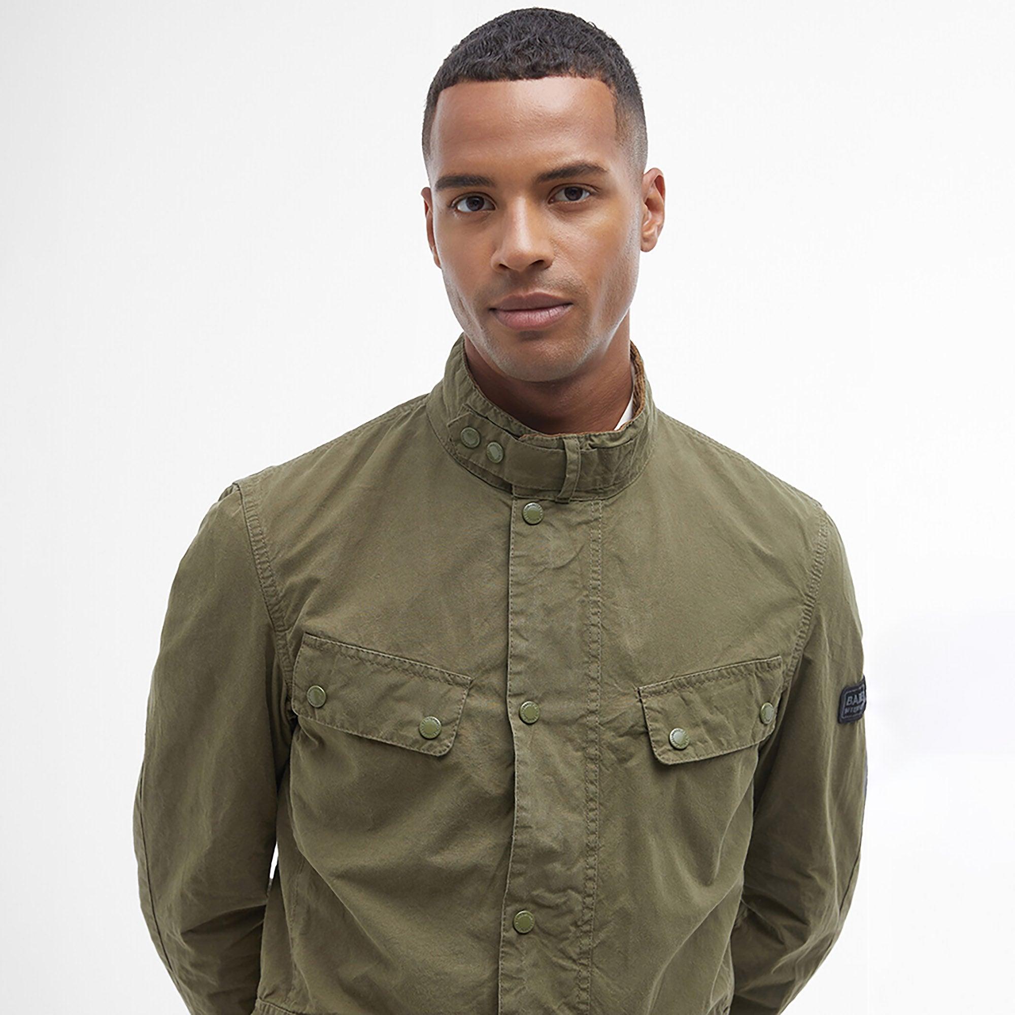 Product image 4 of 6 of Barbour International Men's Summer Wash Duke Jacket - Dusky Green