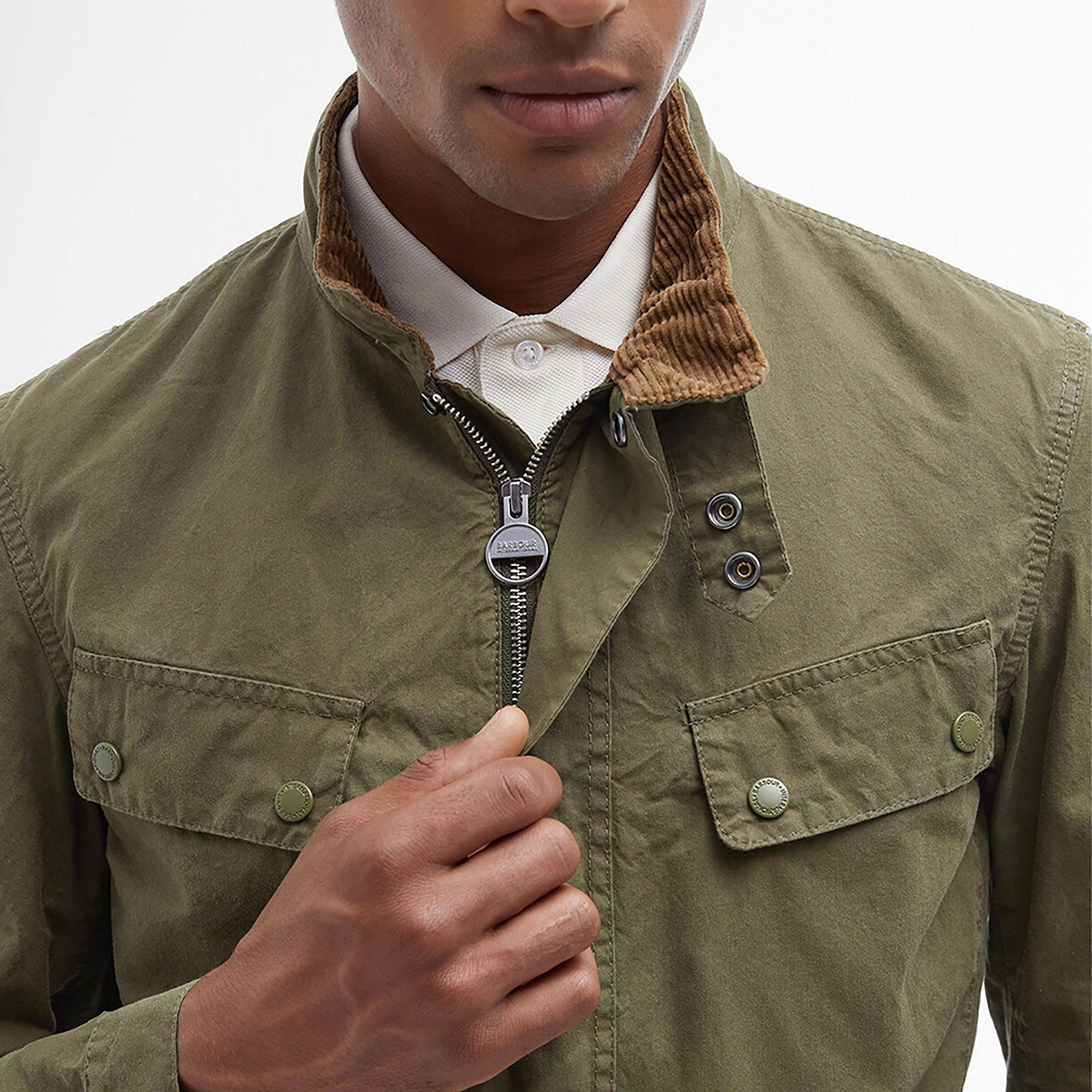 Product image 5 of 6 of Barbour International Men's Summer Wash Duke Jacket - Dusky Green