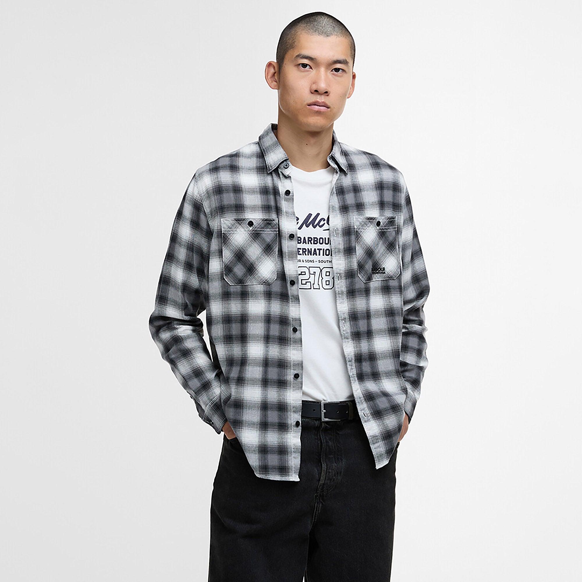 Product image 2 of 6 of Barbour International Men's Trailist Ombre Shirt - Black