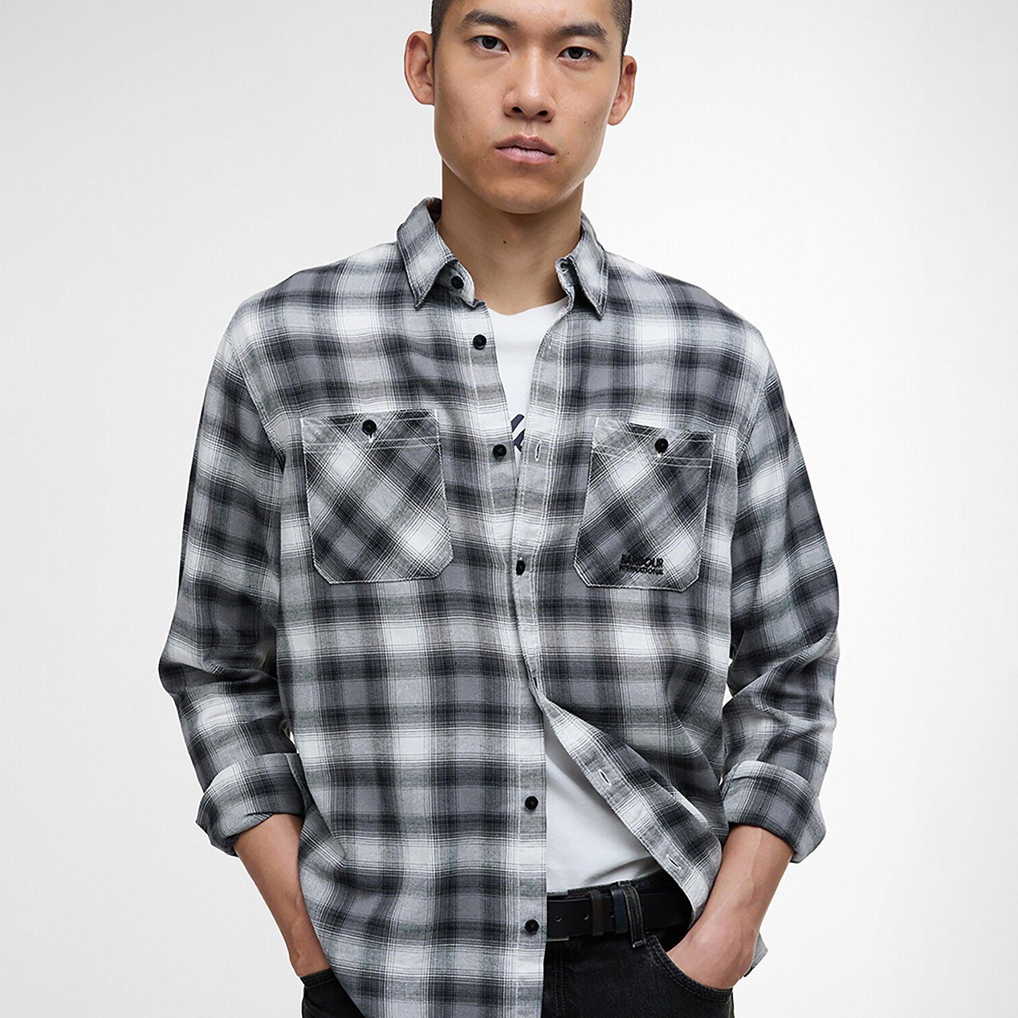 Product image 5 of 6 of Barbour International Men's Trailist Ombre Shirt - Black