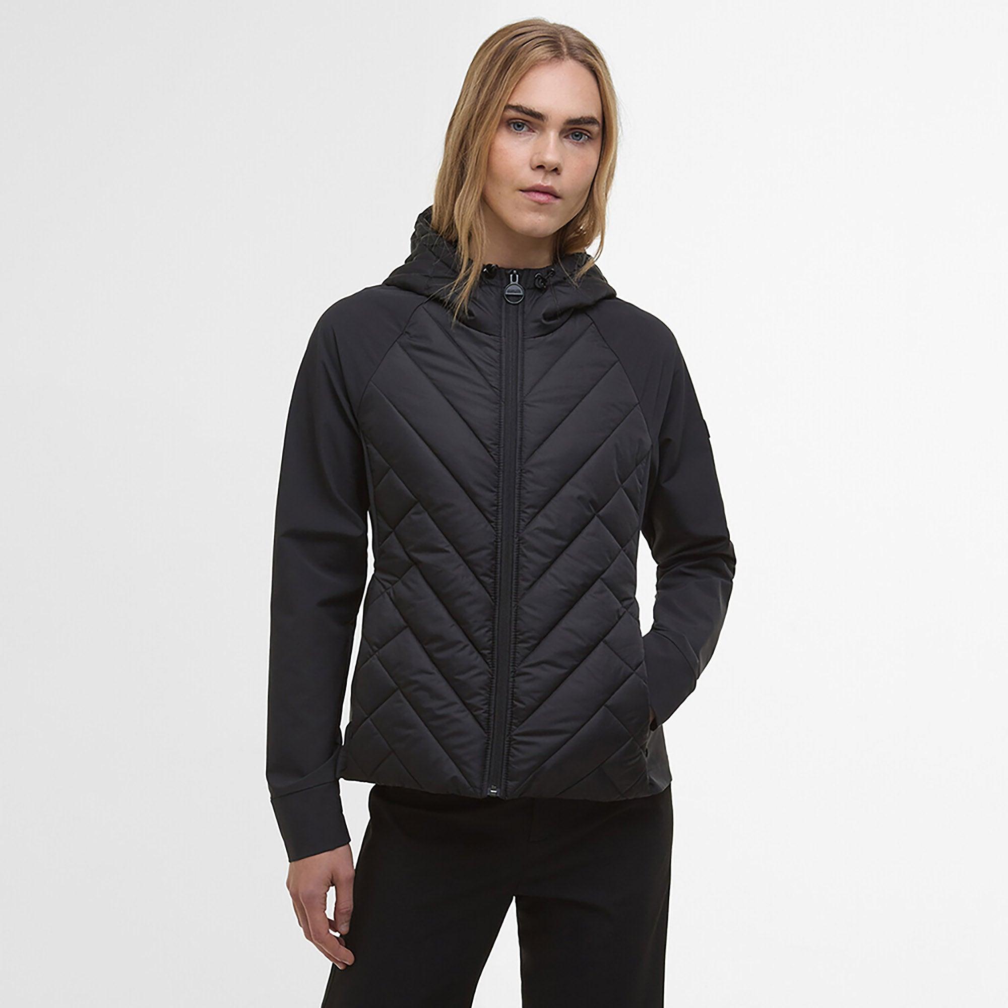 Product image 2 of 7 of Barbour International Women's Dakota Quilted Sweat Jacket - Black