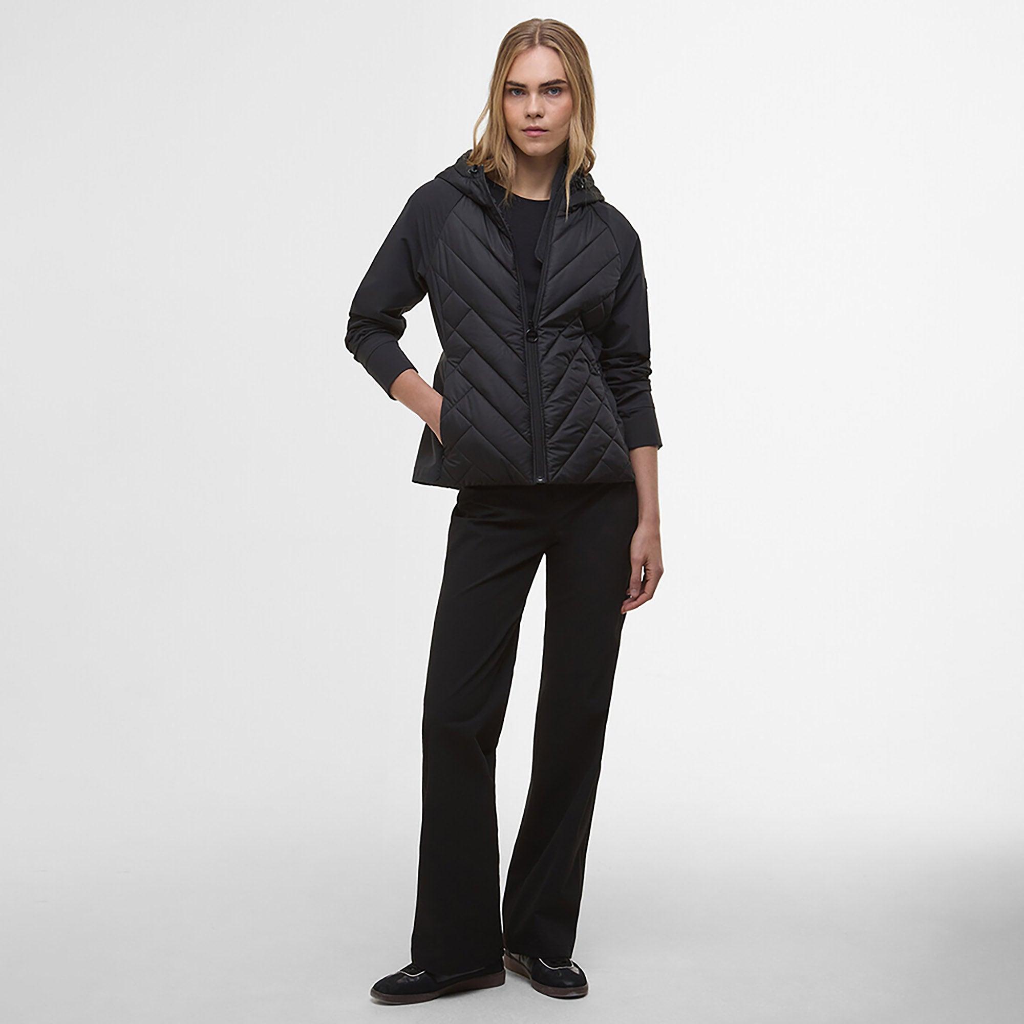 Product image 3 of 7 of Barbour International Women's Dakota Quilted Sweat Jacket - Black