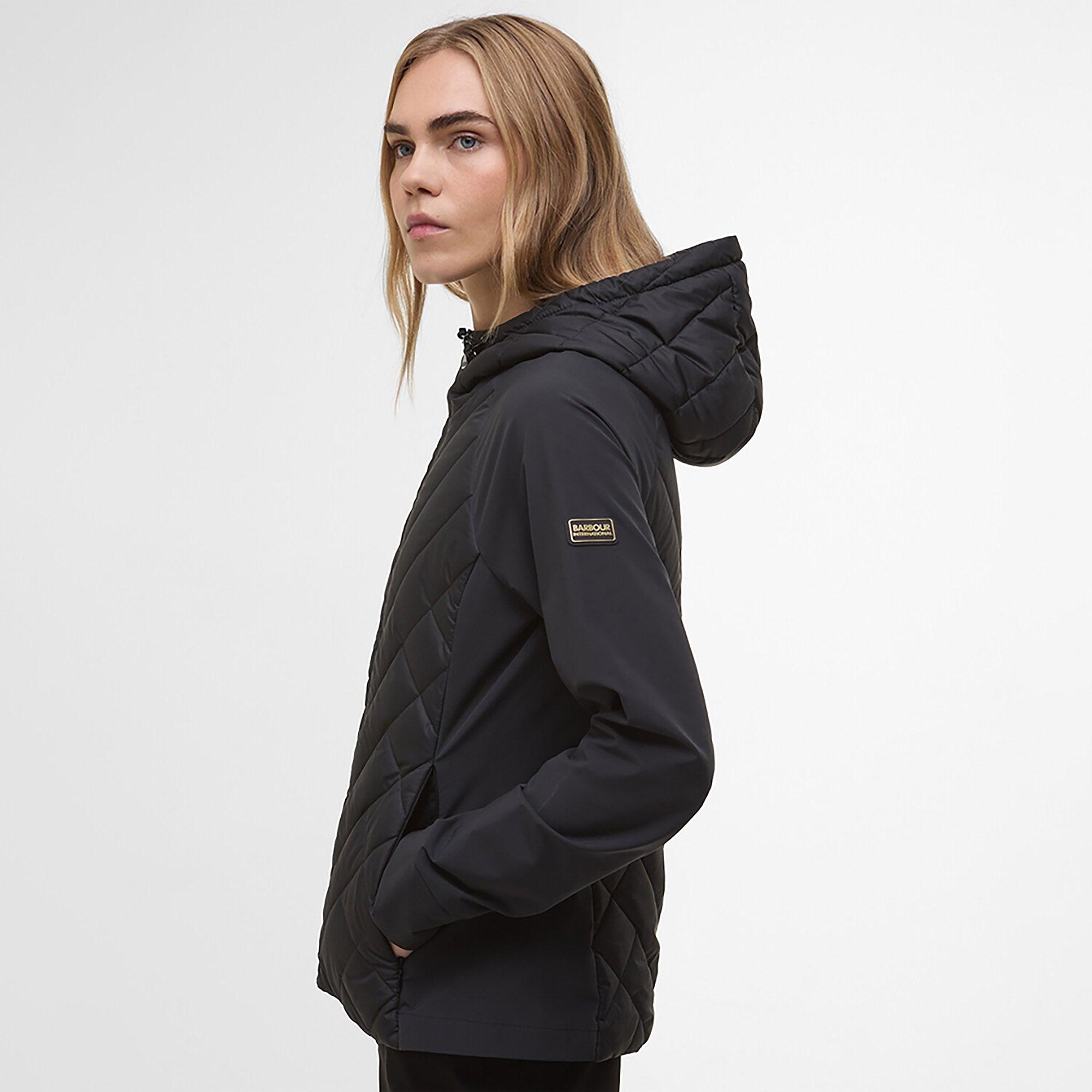 Product image 5 of 7 of Barbour International Women's Dakota Quilted Sweat Jacket - Black