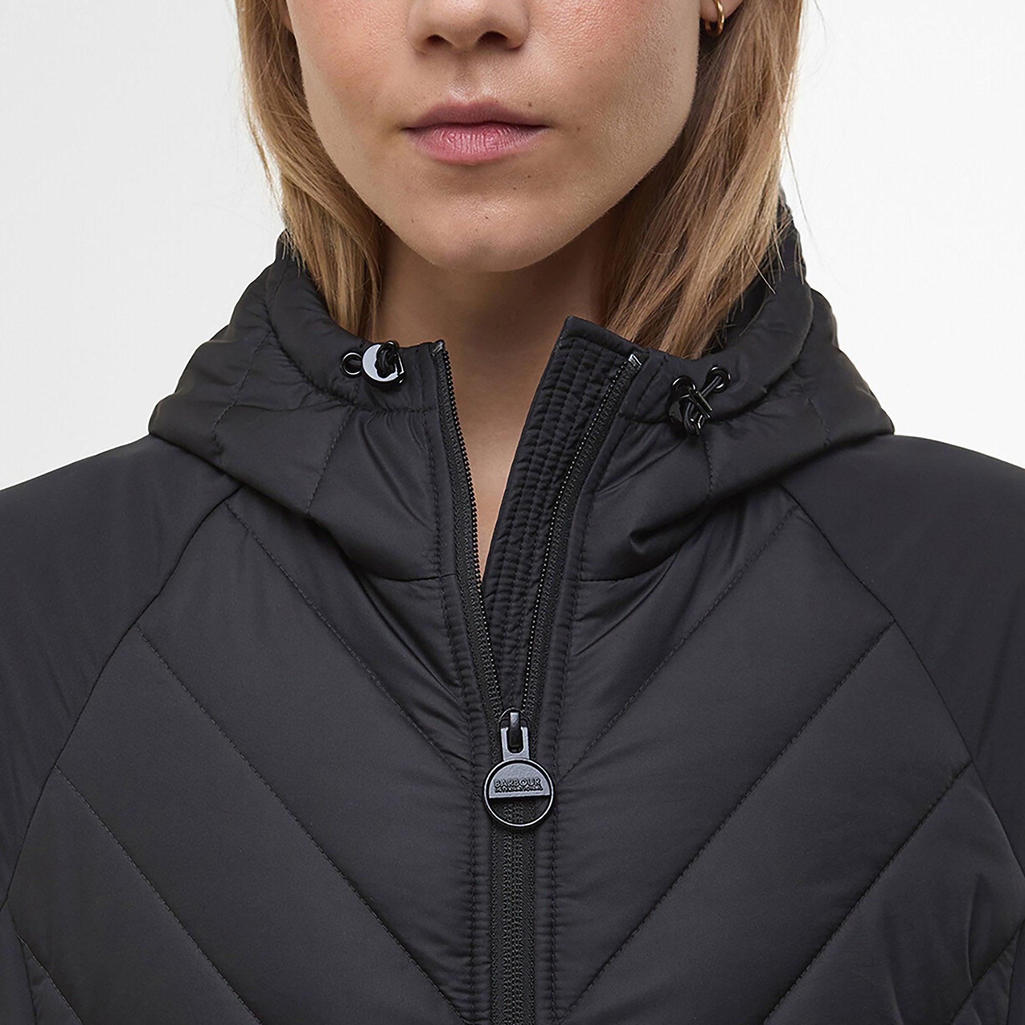 Product image 6 of 7 of Barbour International Women's Dakota Quilted Sweat Jacket - Black