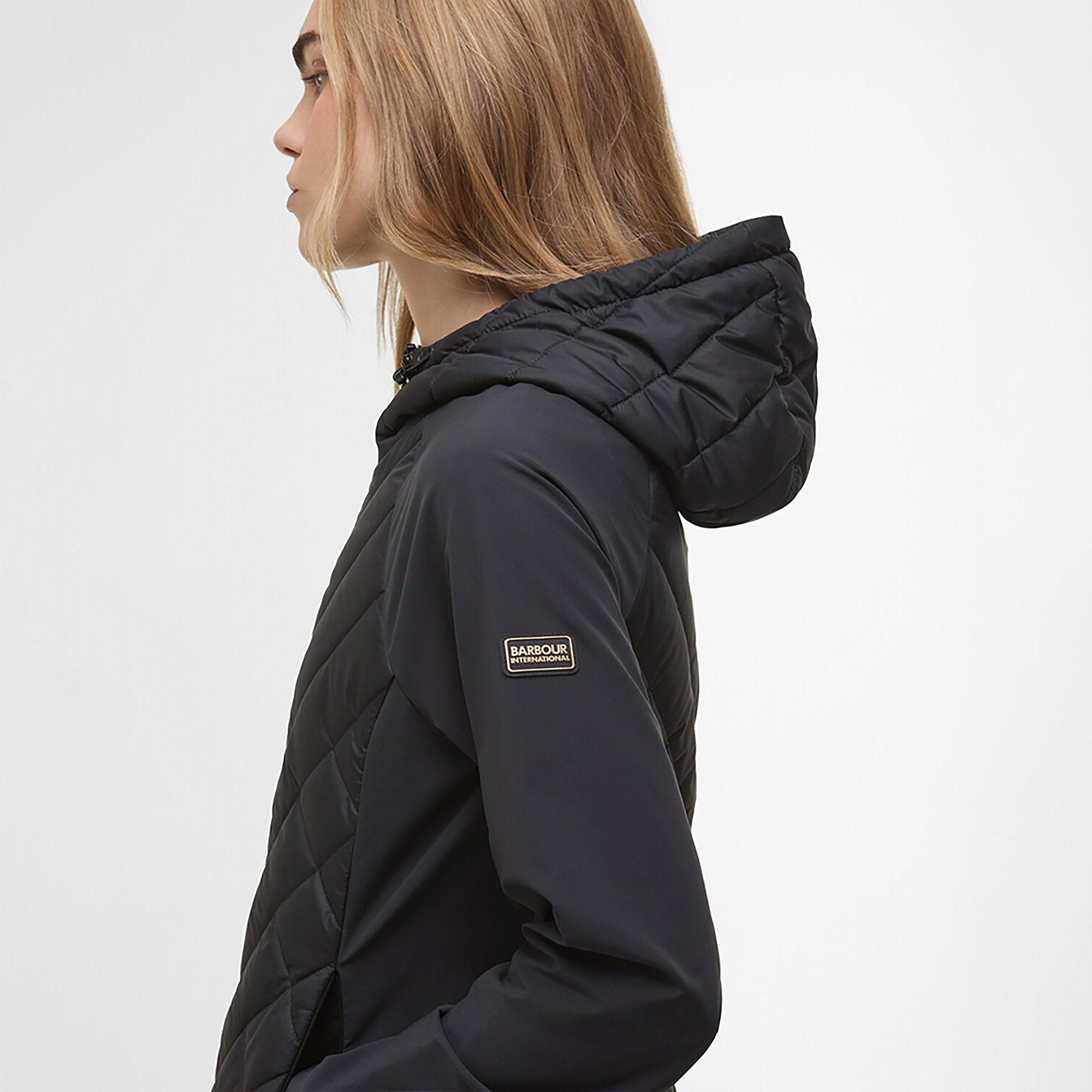 Product image 7 of 7 of Barbour International Women's Dakota Quilted Sweat Jacket - Black
