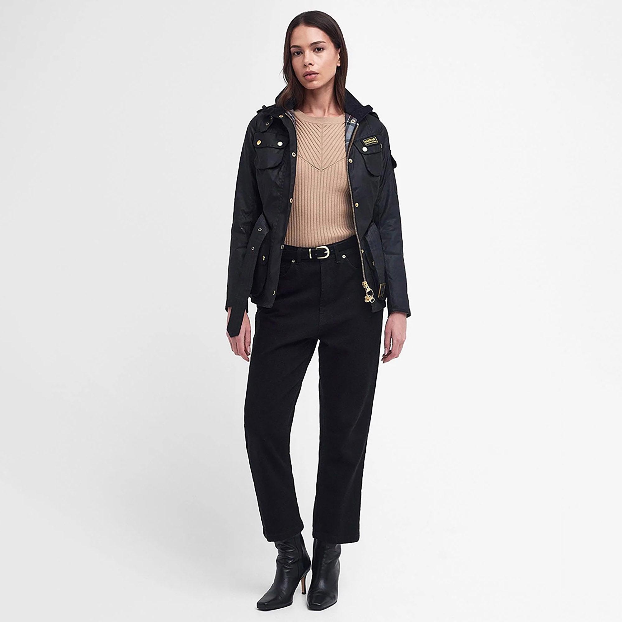 Product image 3 of 11 of Barbour International Women's International Wax Jacket - Black