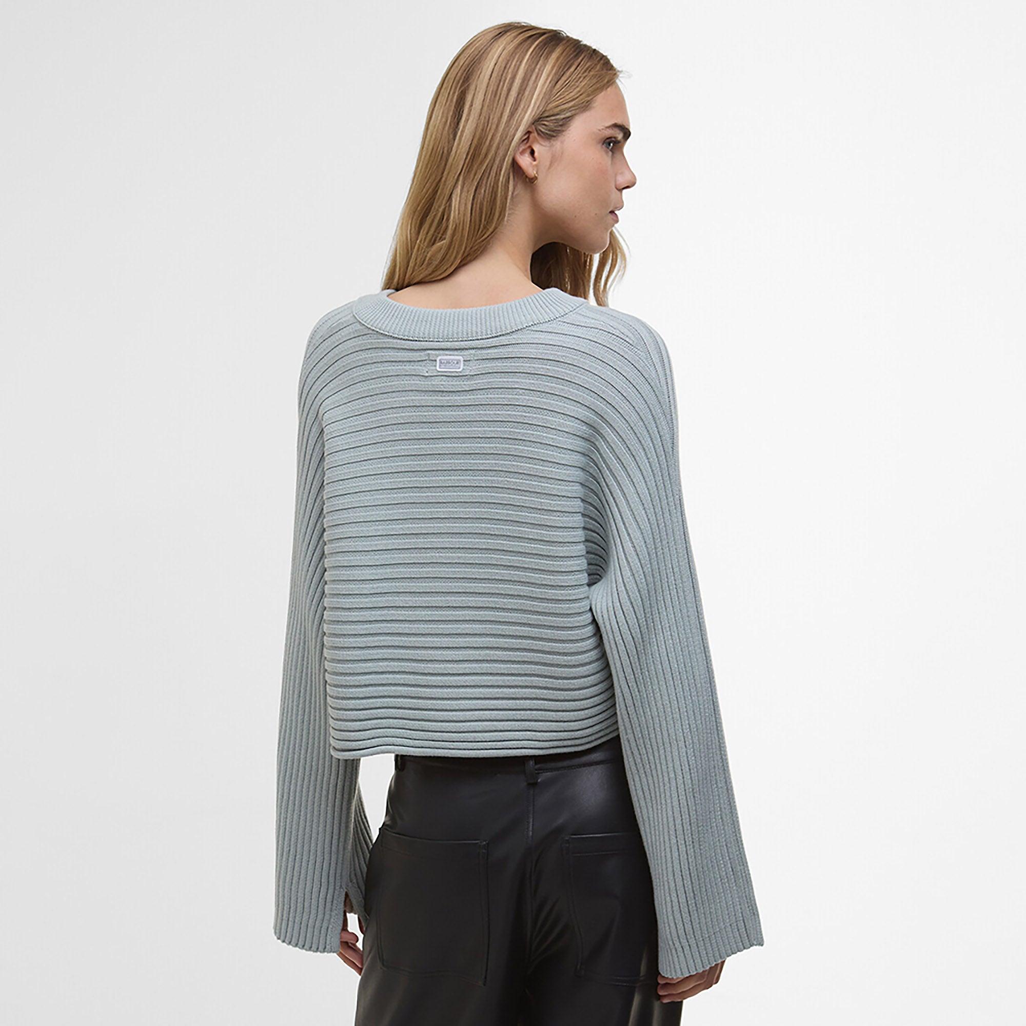 Product image 4 of 7 of Barbour International Women's Zola Knitted Jumper - Light Steel Blue