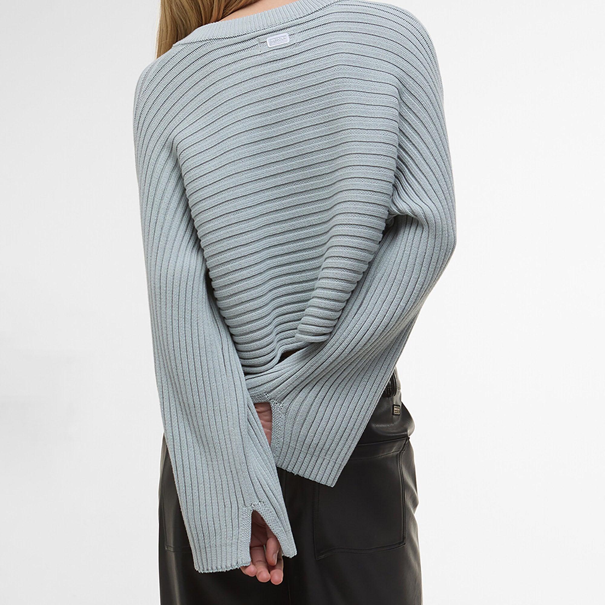 Product image 6 of 7 of Barbour International Women's Zola Knitted Jumper - Light Steel Blue