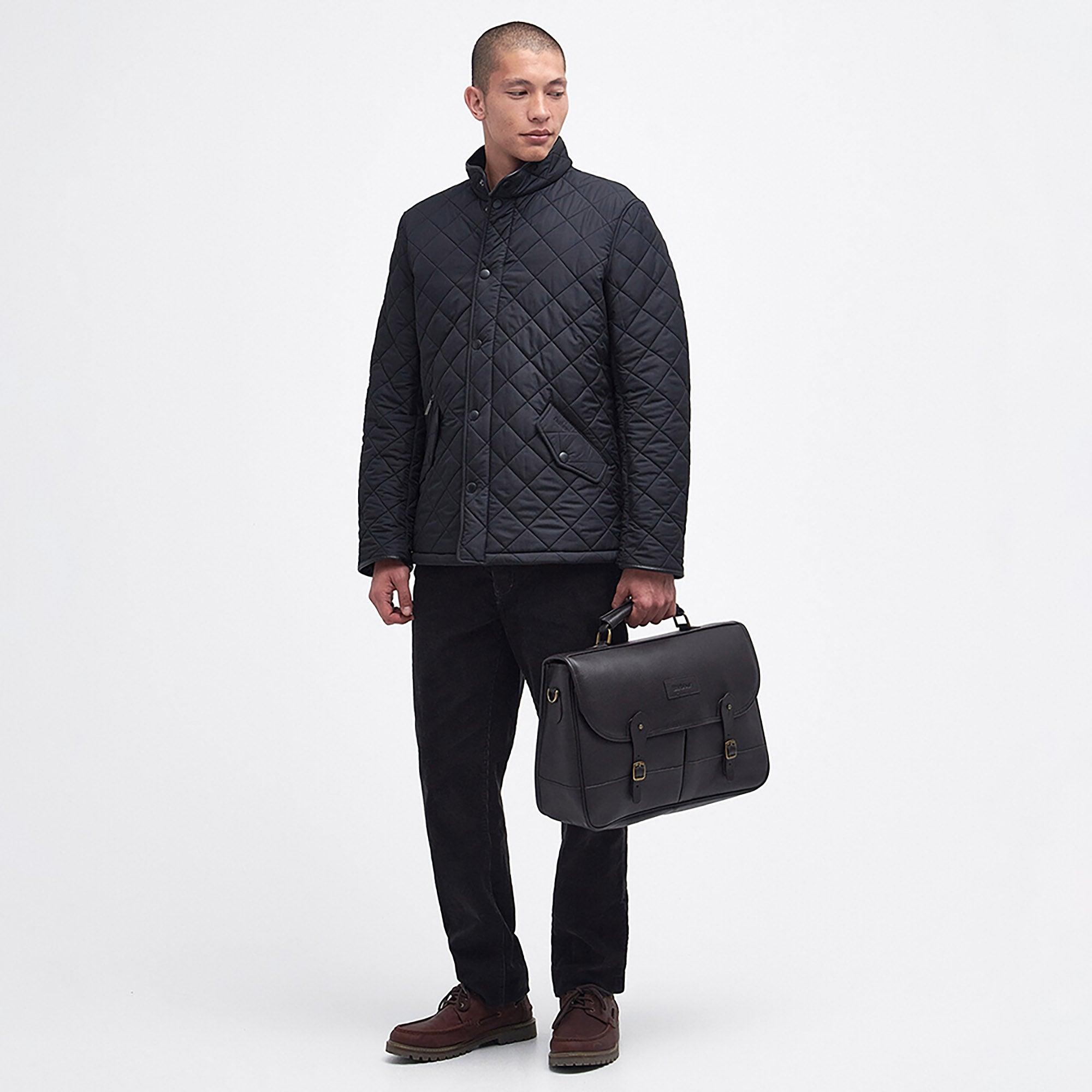 Product image 3 of 6 of Barbour Leather Briefcase - Chocolate