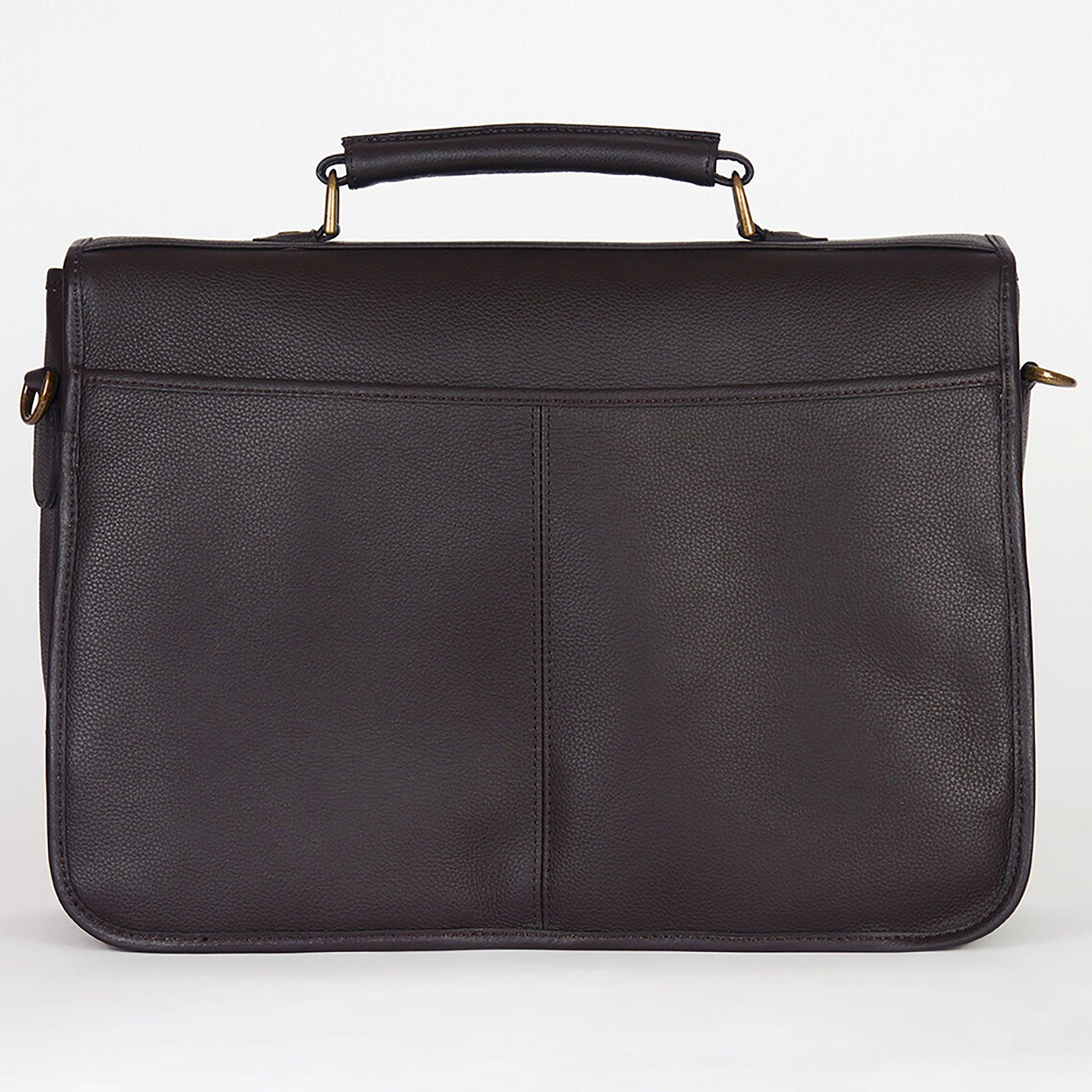 Product image 4 of 6 of Barbour Leather Briefcase - Chocolate
