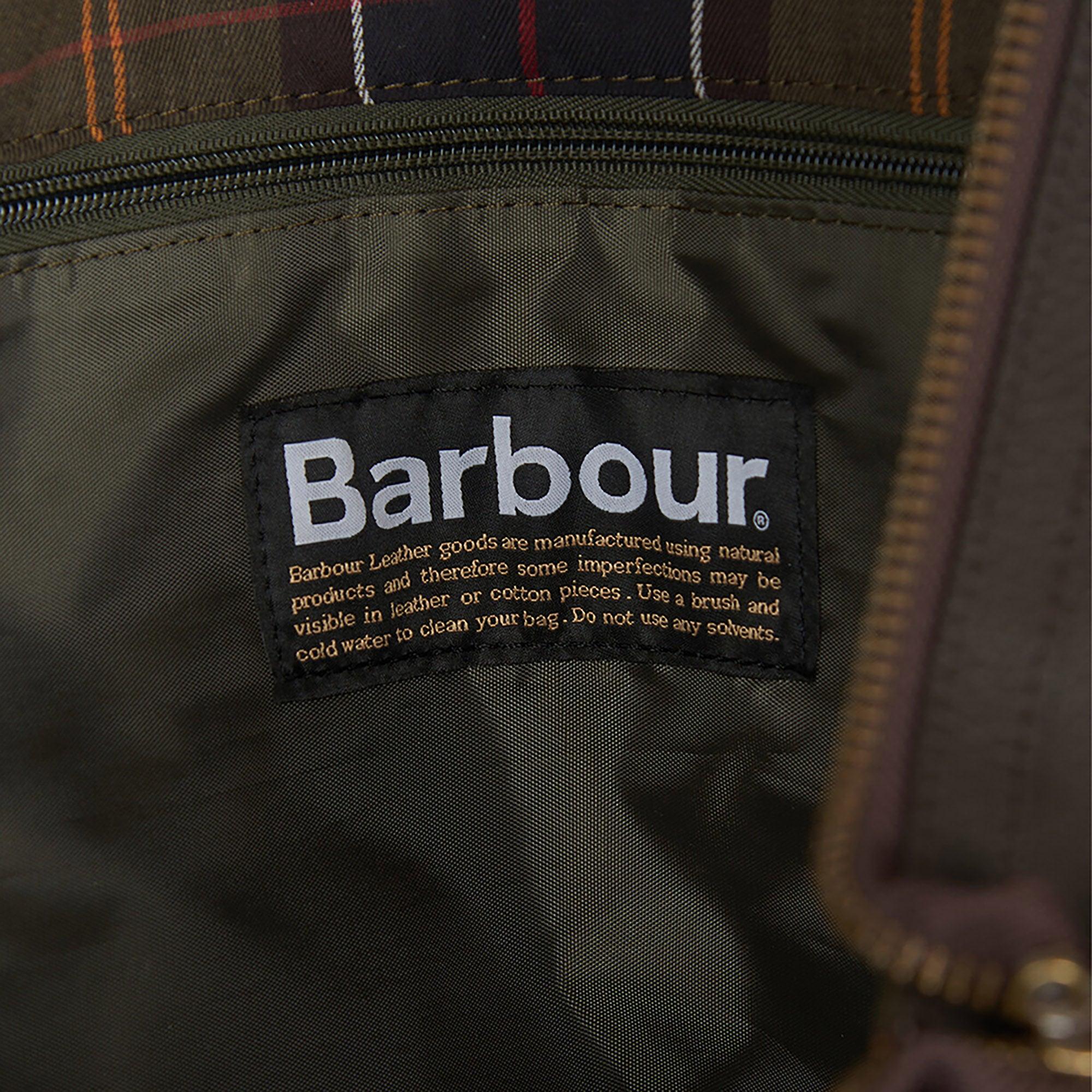 Product image 7 of 7 of Barbour Leather Medium Travel Explorer Bag - Chocolate