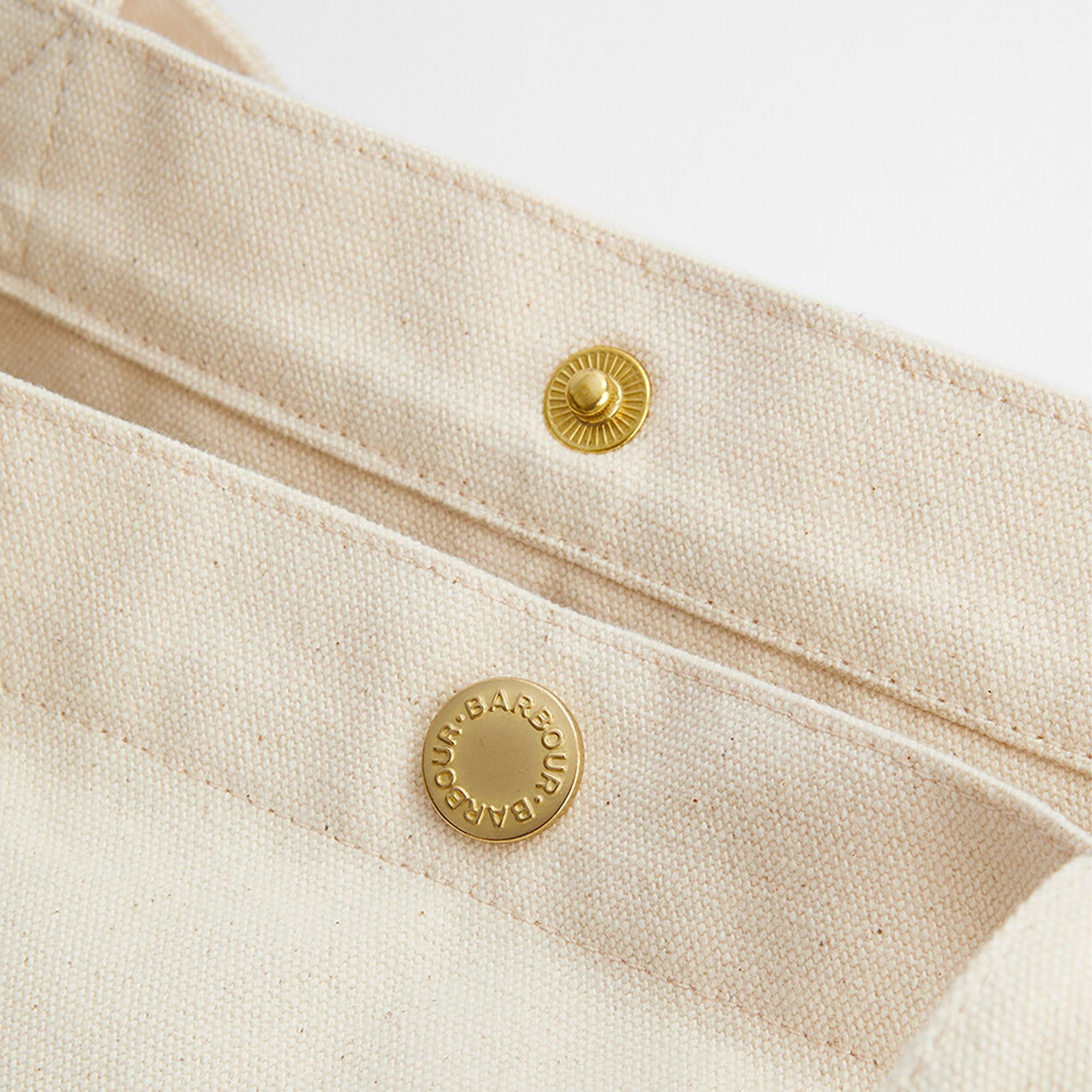 Product image 6 of 8 of Barbour Logo Tote Bag - Ecru/Barbour Green