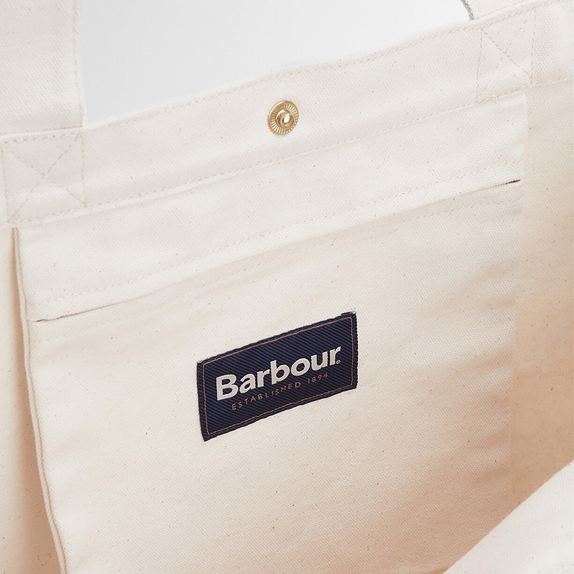 Product image 7 of 8 of Barbour Logo Tote Bag - Ecru/Barbour Green