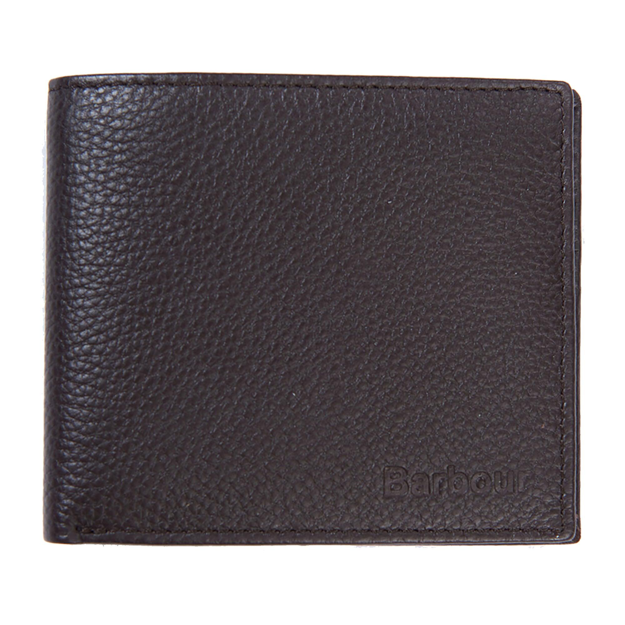 Product image 1 of 5 of Barbour Men's Amble Leather Billfold Wallet - Dark Brown