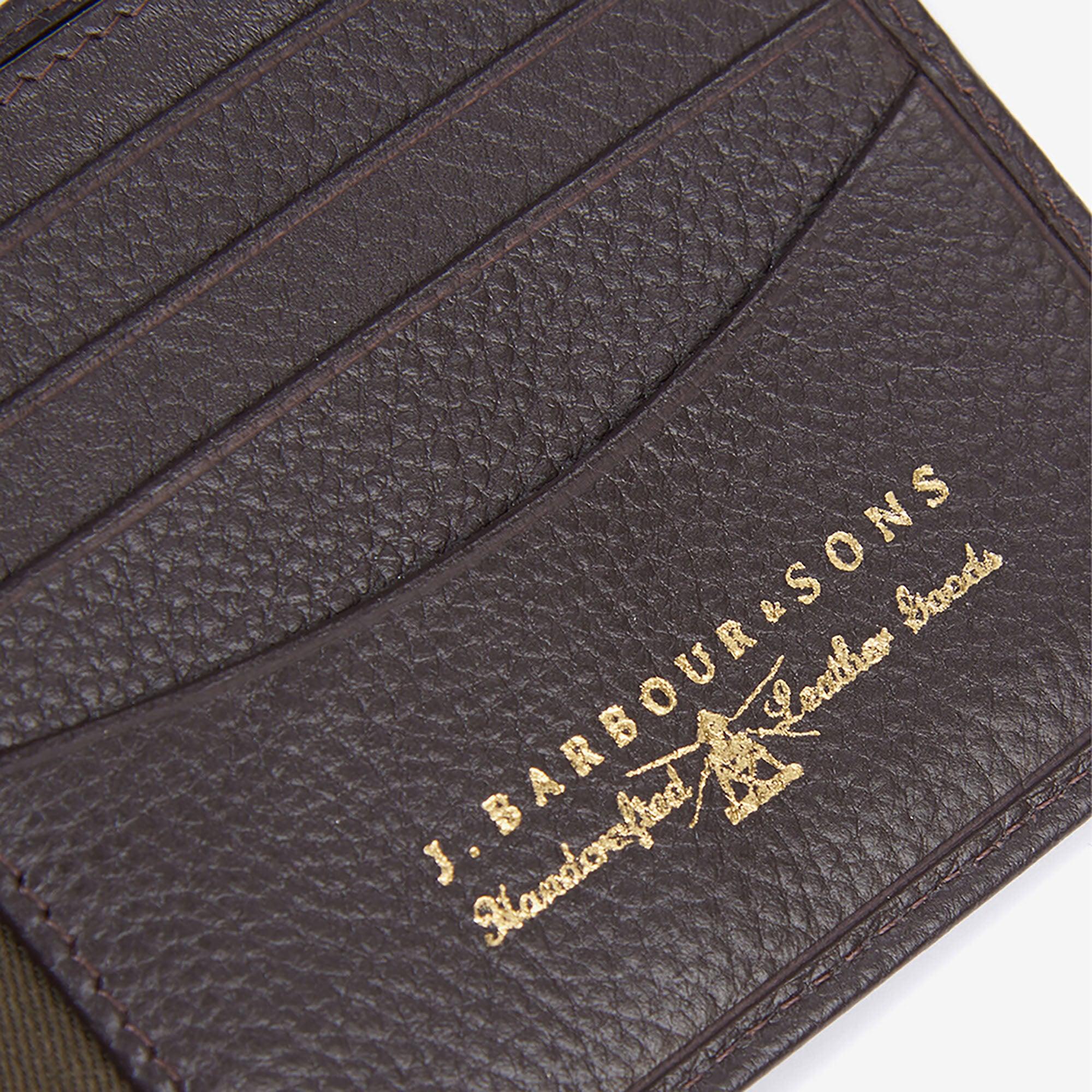 Product image 3 of 5 of Barbour Men's Amble Leather Billfold Wallet - Dark Brown