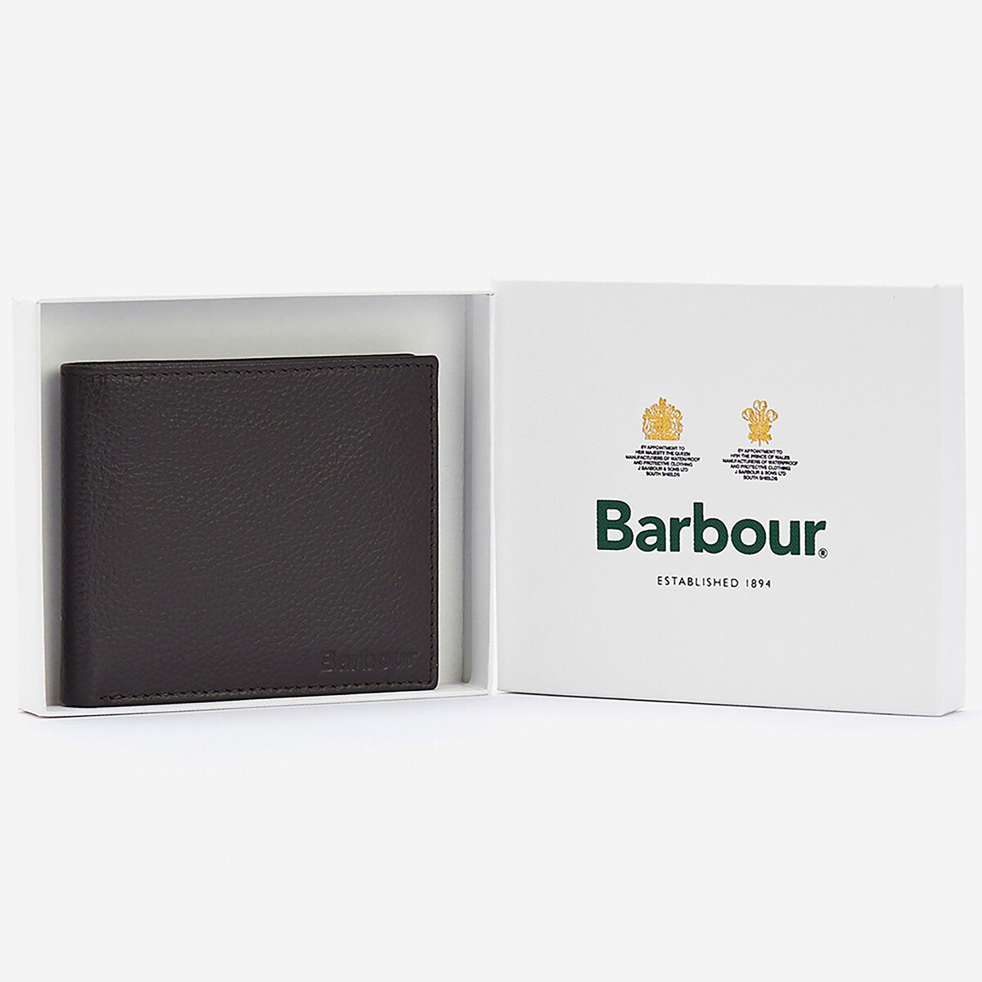 Product image 4 of 5 of Barbour Men's Amble Leather Billfold Wallet - Dark Brown