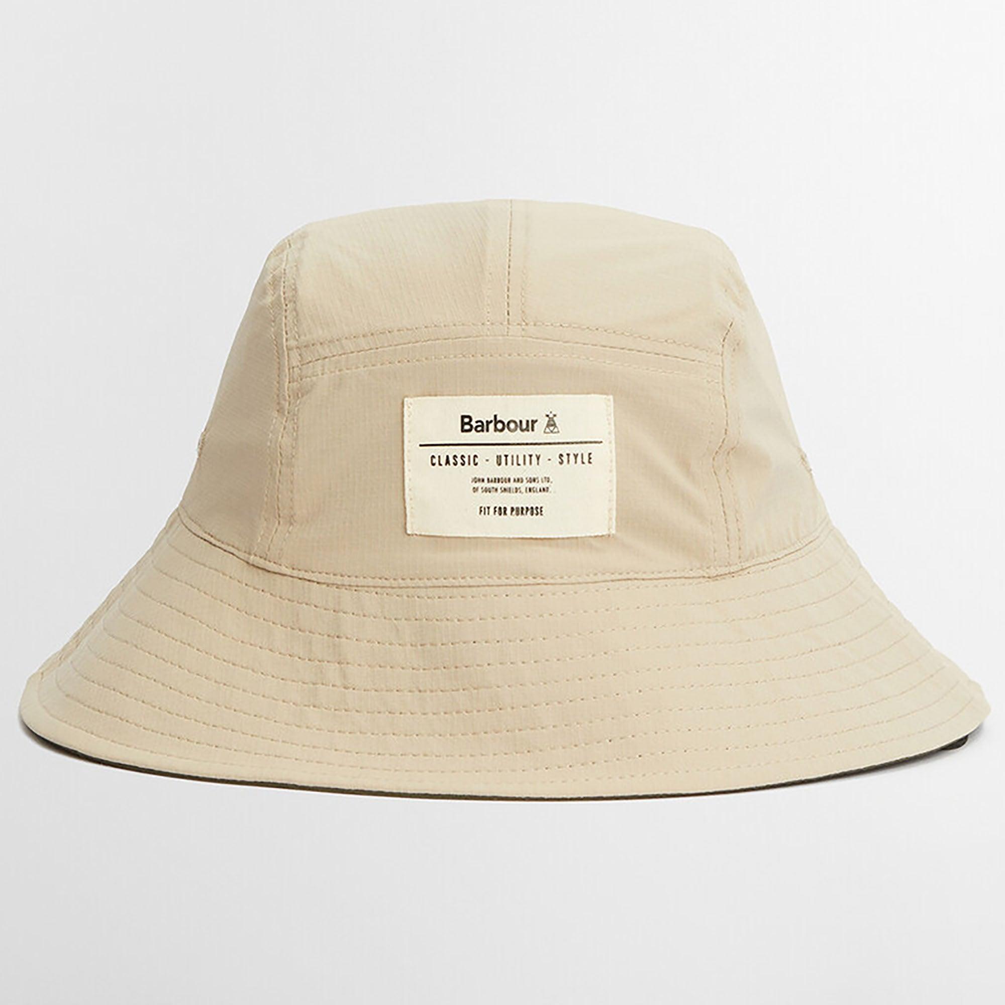 Product image 2 of 9 of Barbour Men's Bidlam Showerproof Reversible Bucket Hat - Concrete/Olive