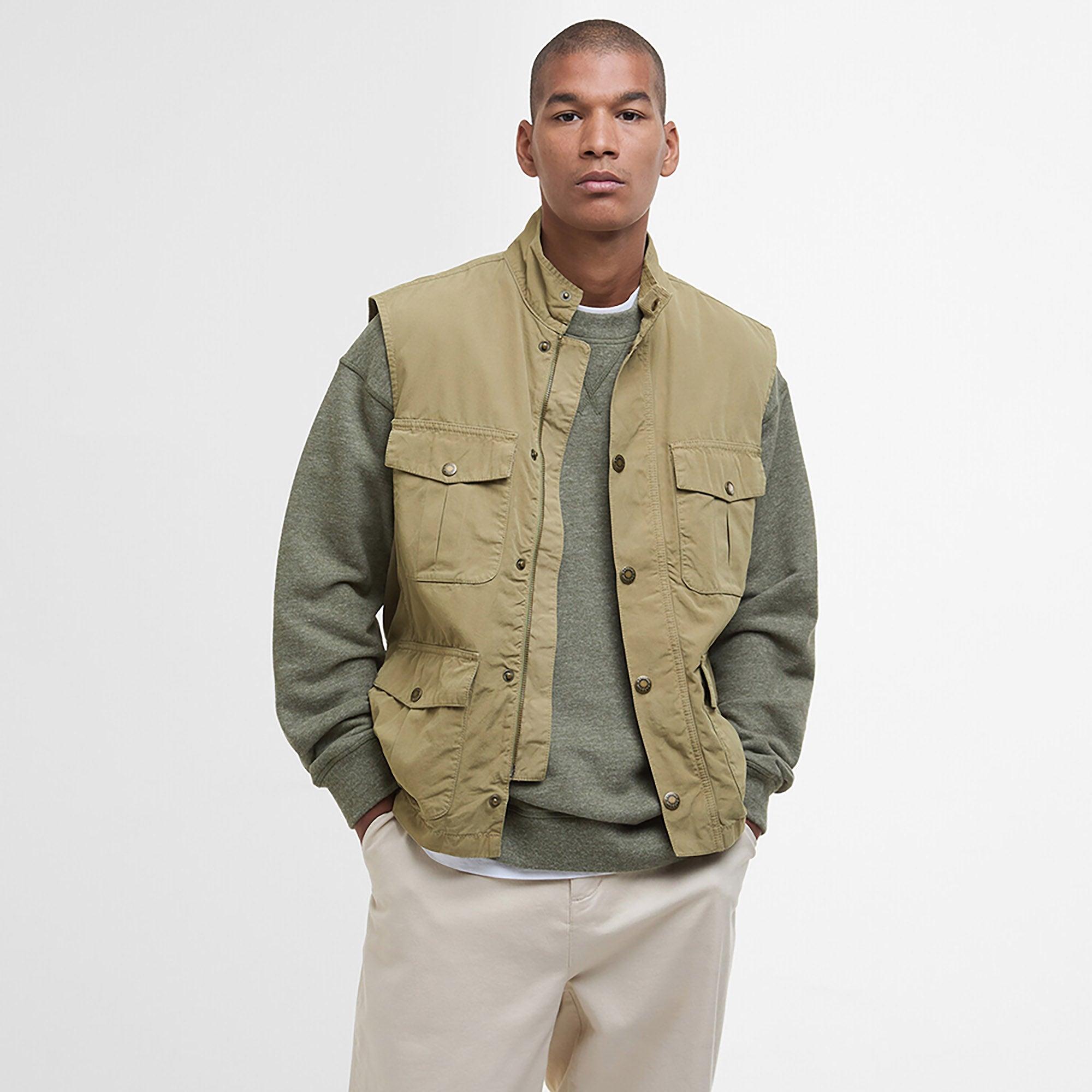 Product image 2 of 8 of Barbour Men's Casual Corbridge Gilet - Bleached Olive