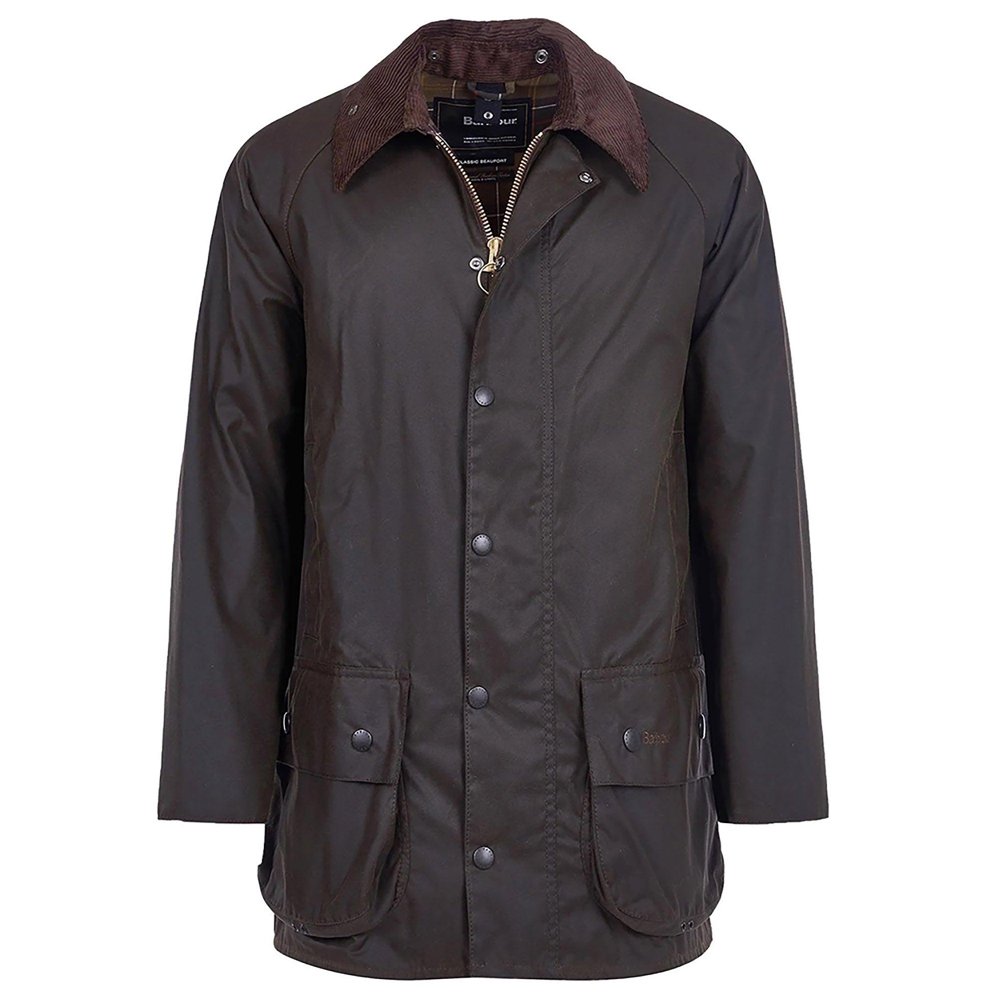 Product image 1 of 10 of Barbour Men's Classic Beaufort Waxed Jacket - Olive