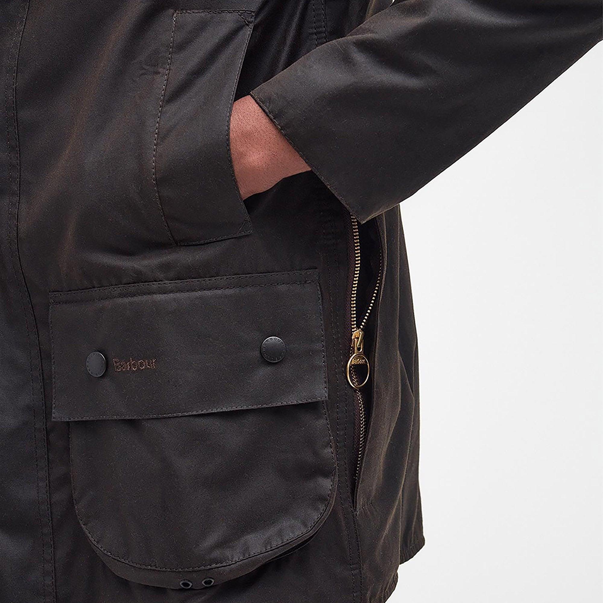 Product image 7 of 10 of Barbour Men's Classic Beaufort Waxed Jacket - Olive