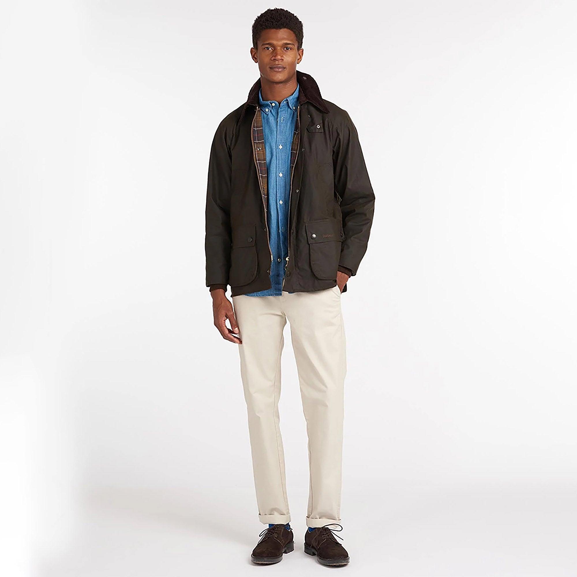 Product image 3 of 6 of Barbour Men's Classic Bedale Waxed Jacket - Olive
