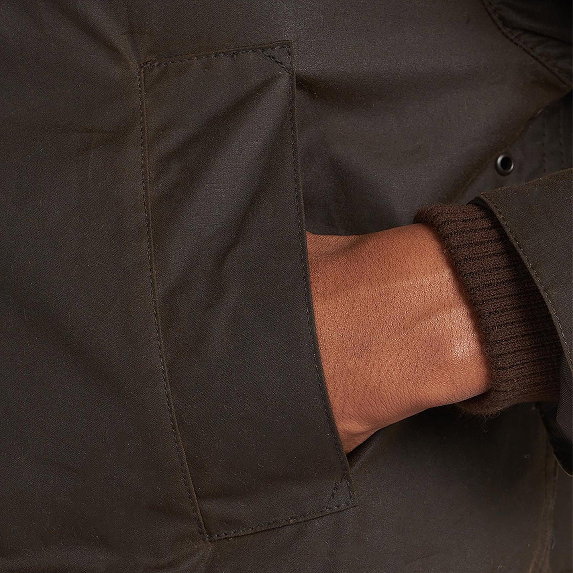 Product image 6 of 6 of Barbour Men's Classic Bedale Waxed Jacket - Olive