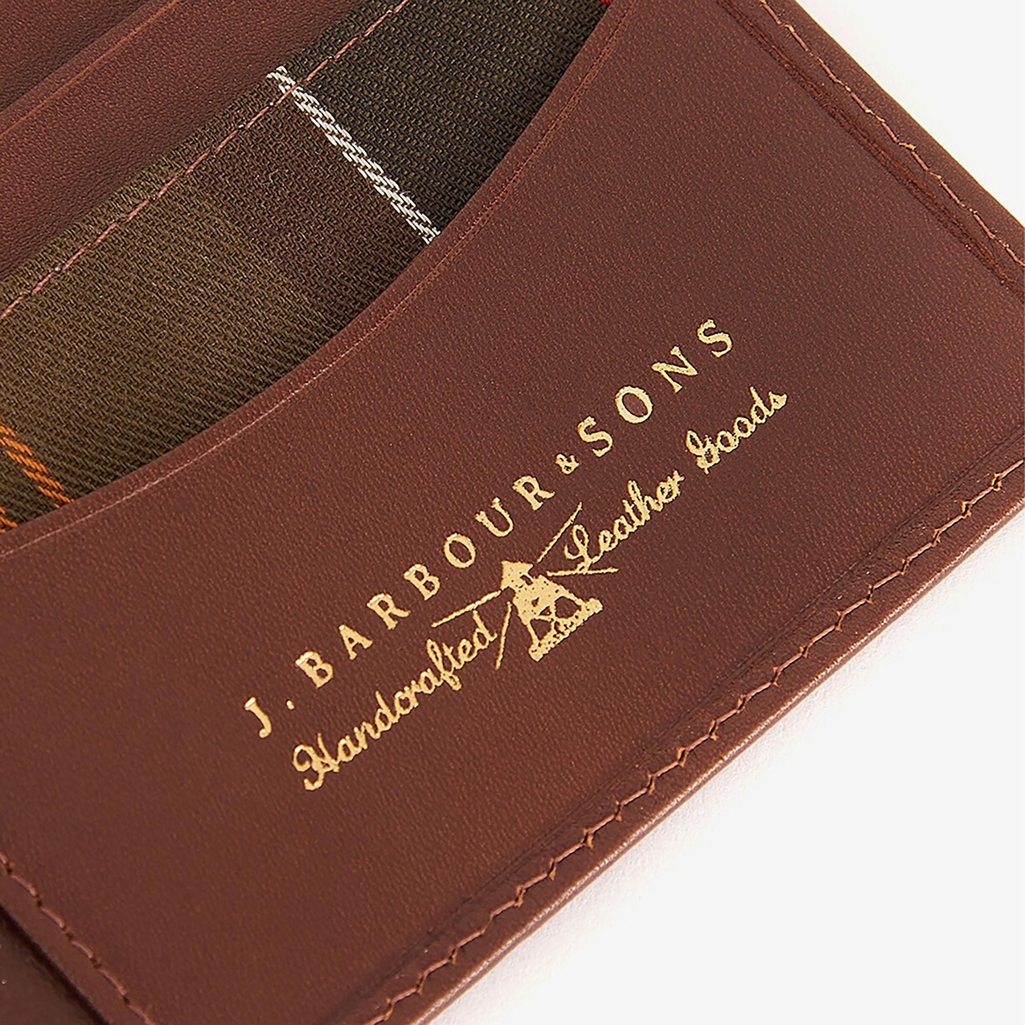 Product image 3 of 6 of Barbour Men's Colwell Leather Billfold Wallet - Brown/Classic
