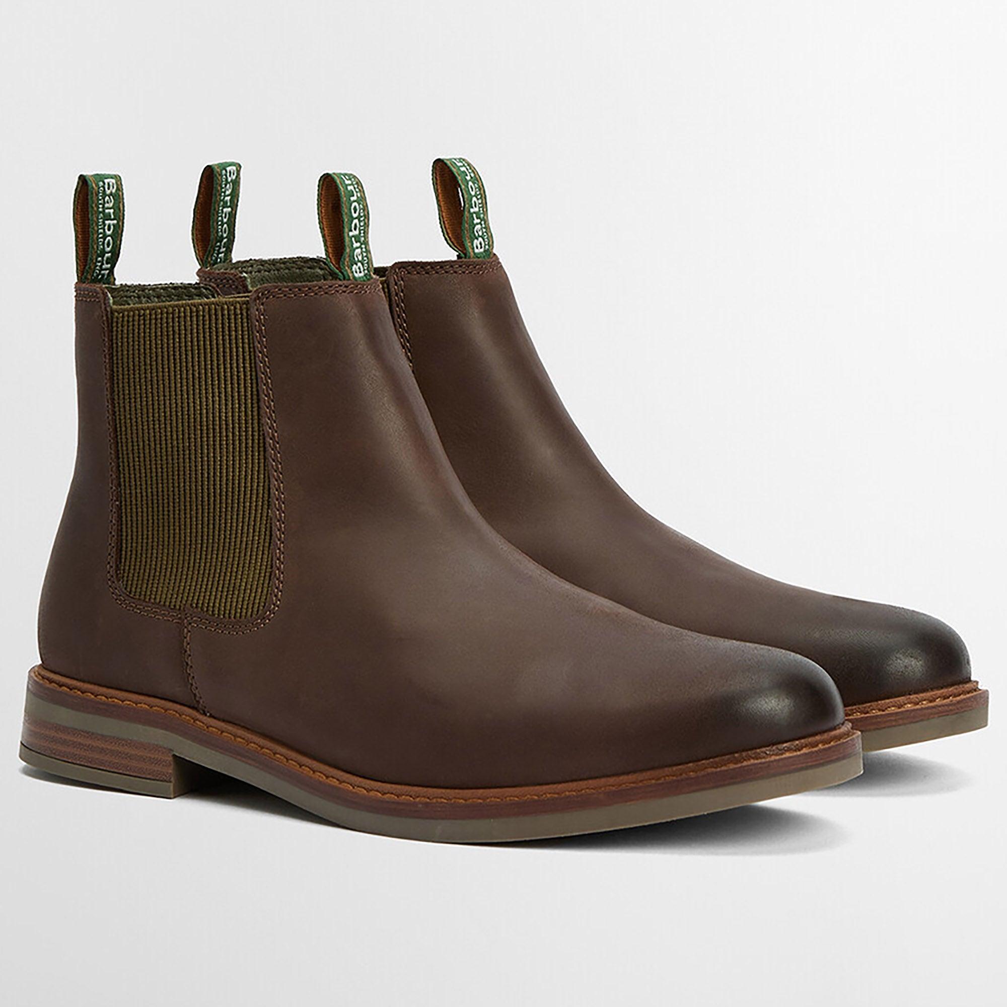 Product image 2 of 6 of Barbour Men's Farsley Chelsea Boots - Choco