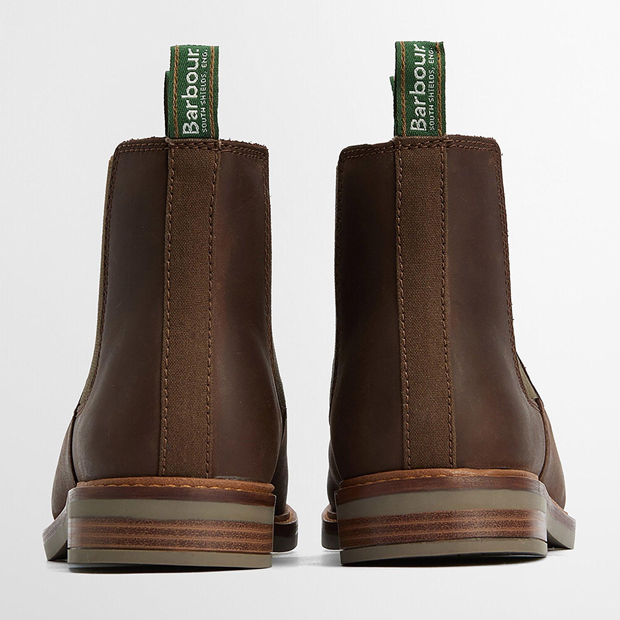 Product image 3 of 6 of Barbour Men's Farsley Chelsea Boots - Choco
